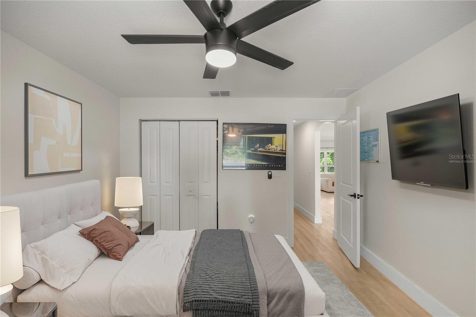 Guest Bedroom 2-Virtually Staged - 6962 SE 124TH ST, BELLEVIEW