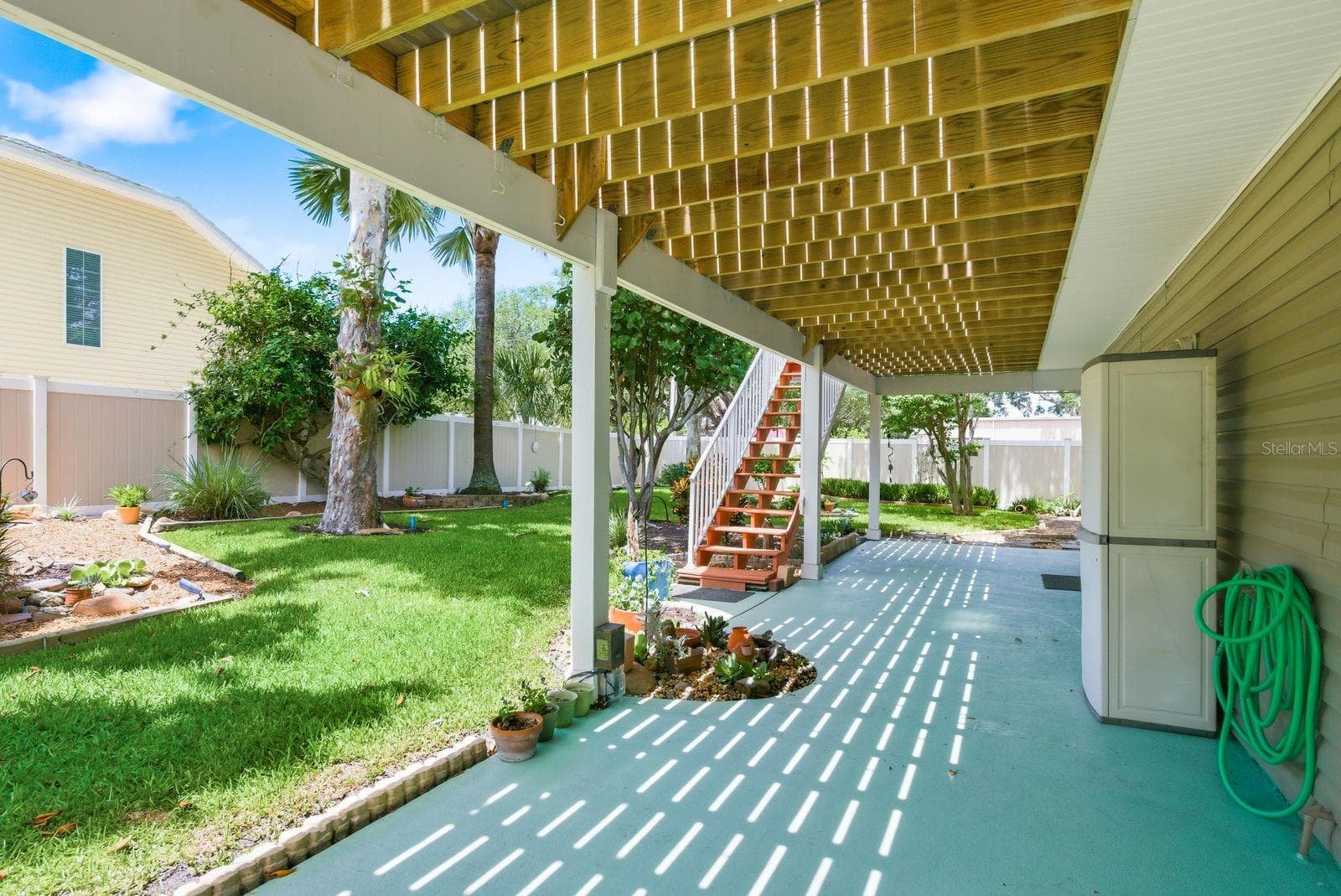 Downstairs Patio. - 755 SAN CHRISTOPHER DR, DUNEDIN