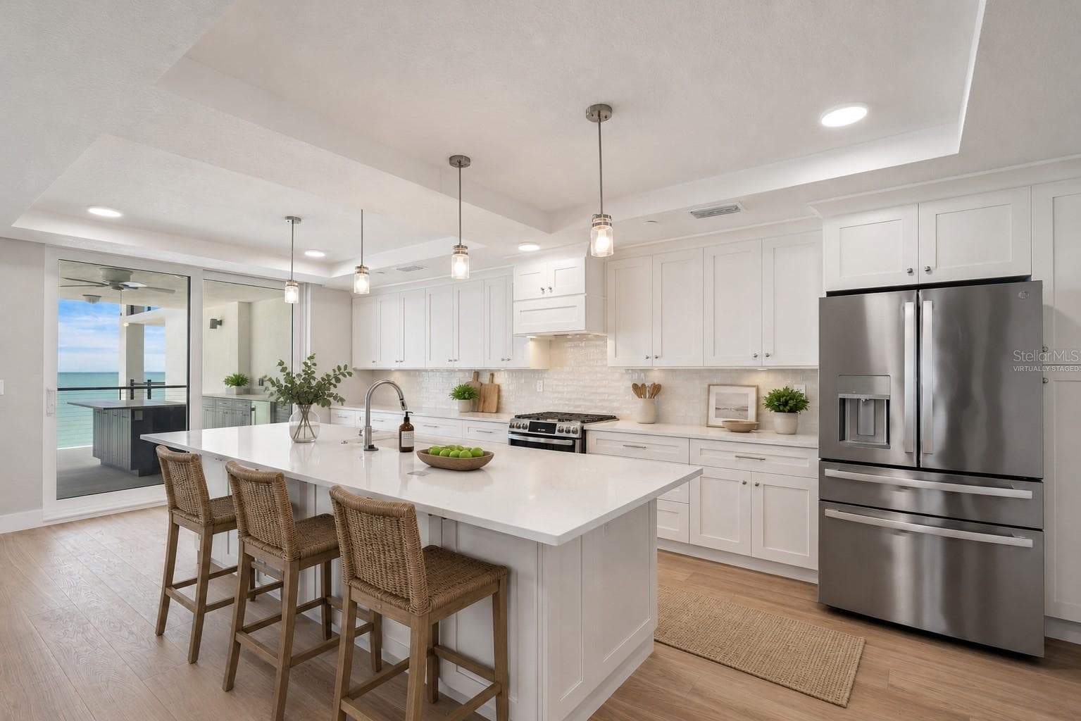 Kitchen virtually staged - 14048 GULF BLVD #402, MADEIRA BEACH