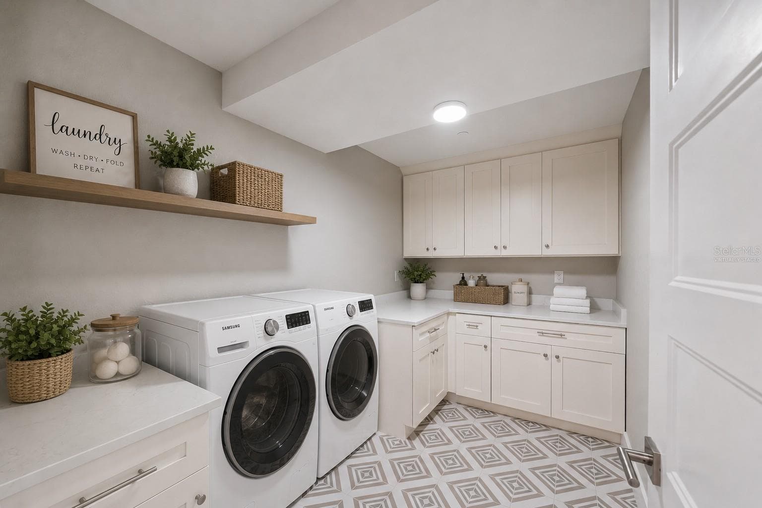 Laundry room virtually staged - 14048 GULF BLVD #402, MADEIRA BEACH