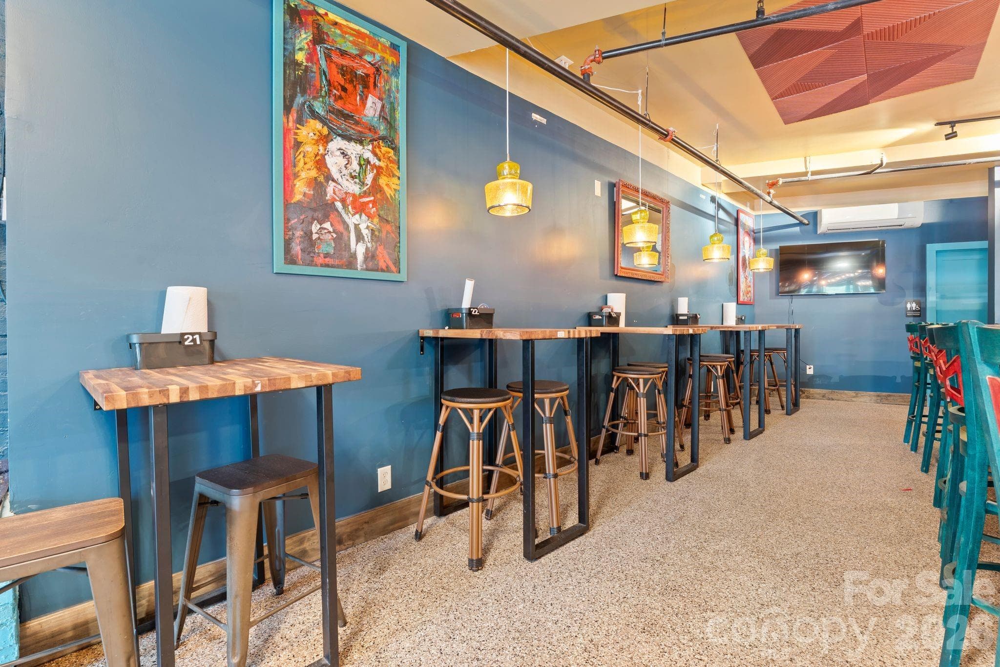 bottom level dining inside - 69 Locust Street, Spruce Pine