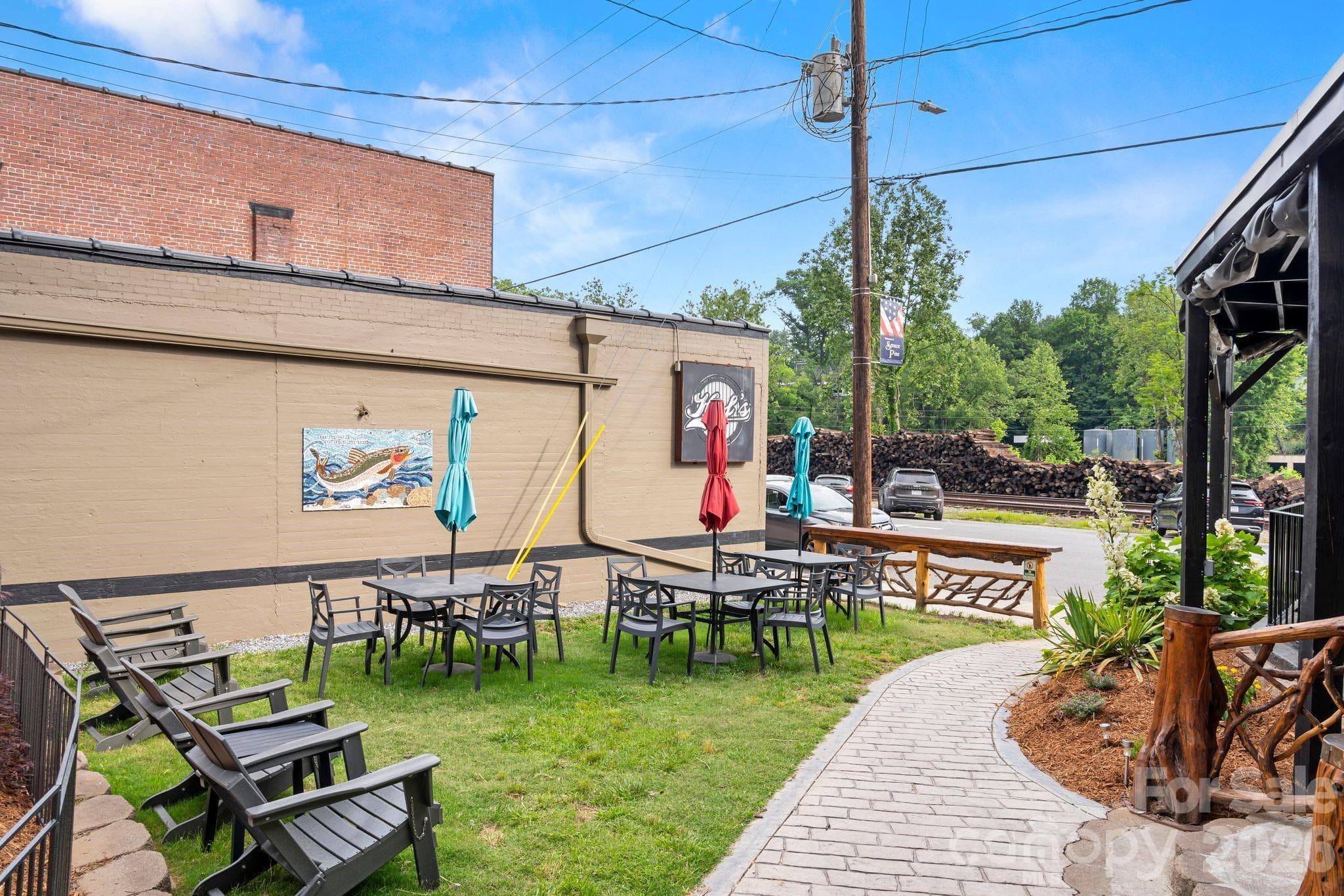 Greenspace on bottom level - 69 Locust Street, Spruce Pine