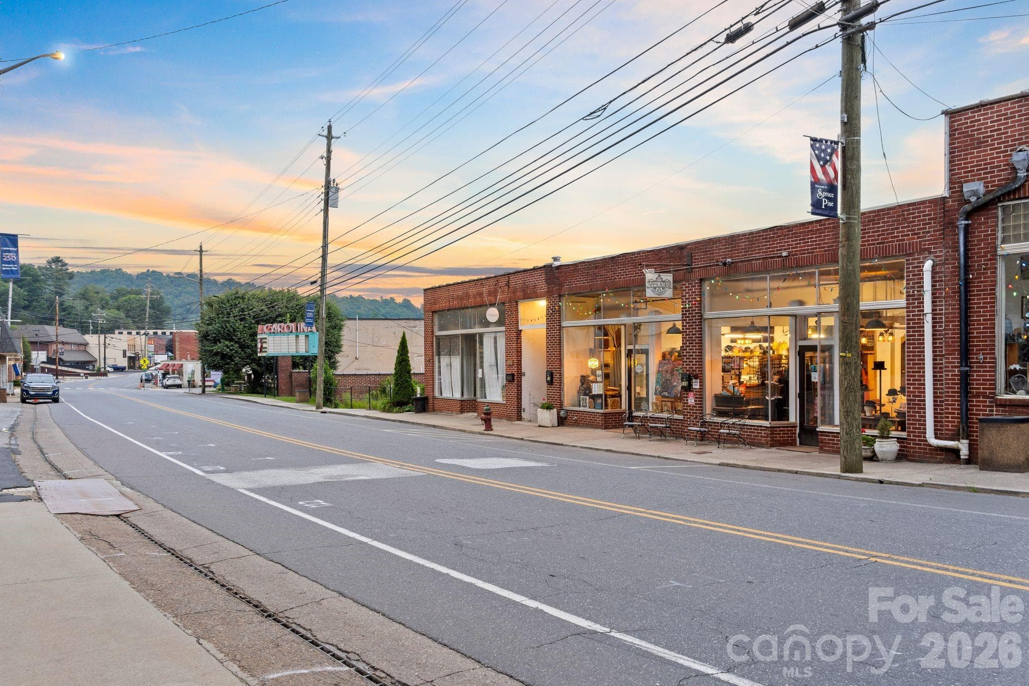 top level night view - 69 Locust Street, Spruce Pine