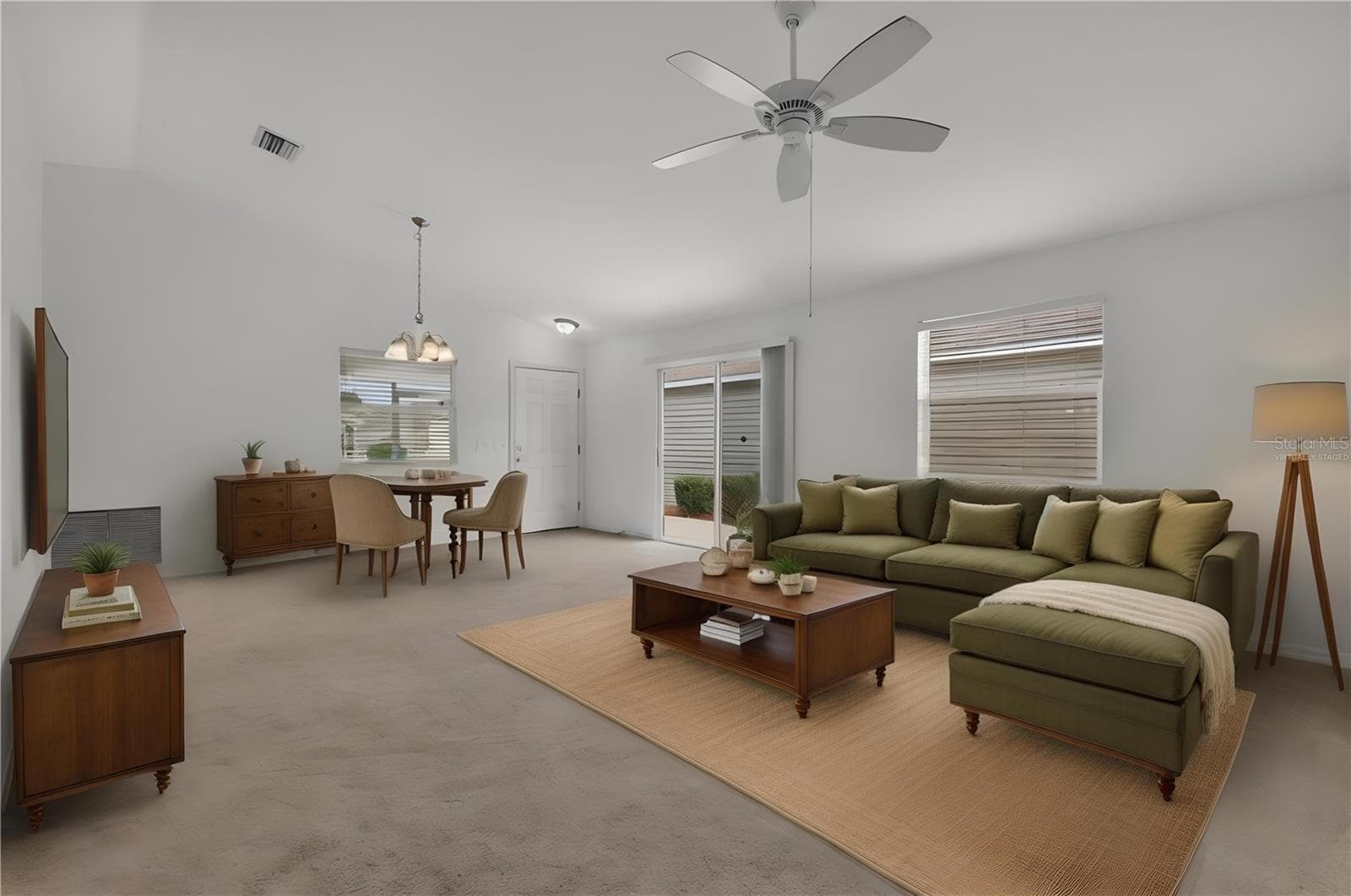 Living Room-Virtually Staged - 3419 CARRABELLE CT, THE VILLAGES