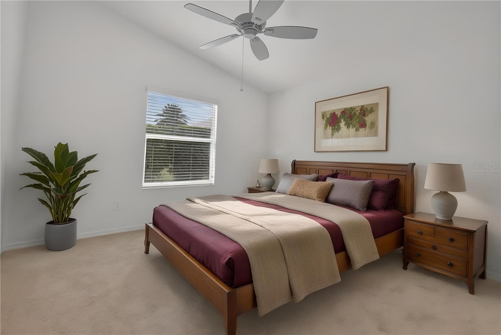 Second Bedroom-Virtually Staged - 3419 CARRABELLE CT, THE VILLAGES