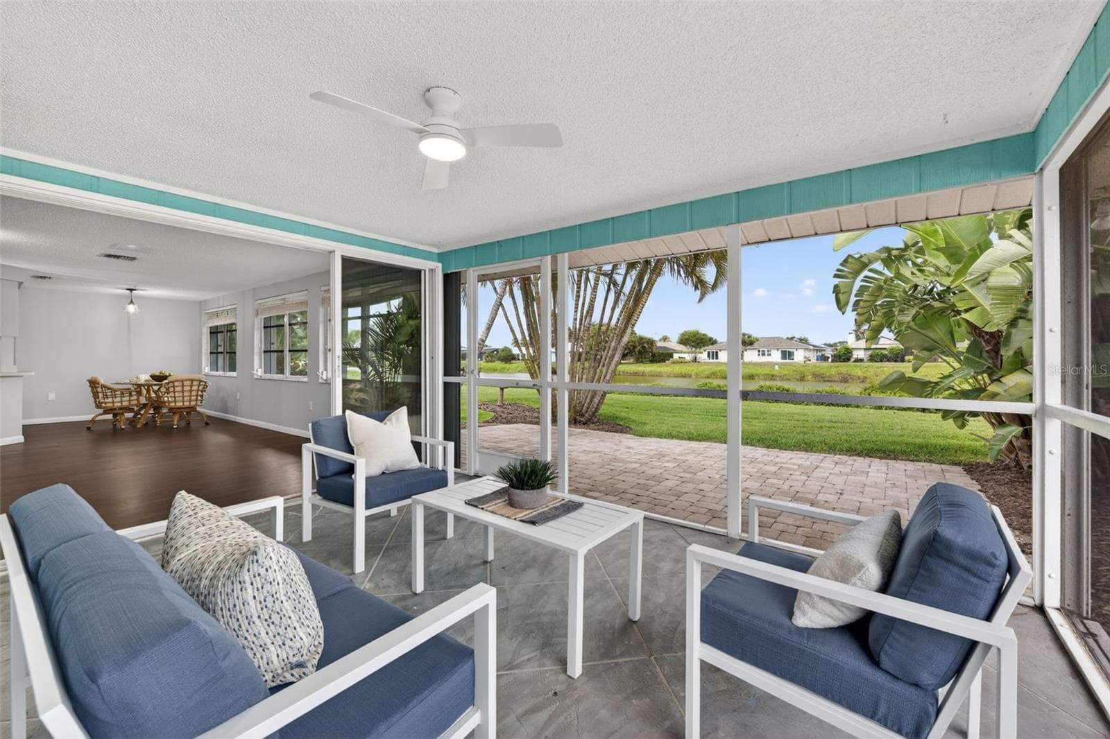 Lanai Overlooks Patio and Lake - 1226 PINE NEEDLE RD, VENICE