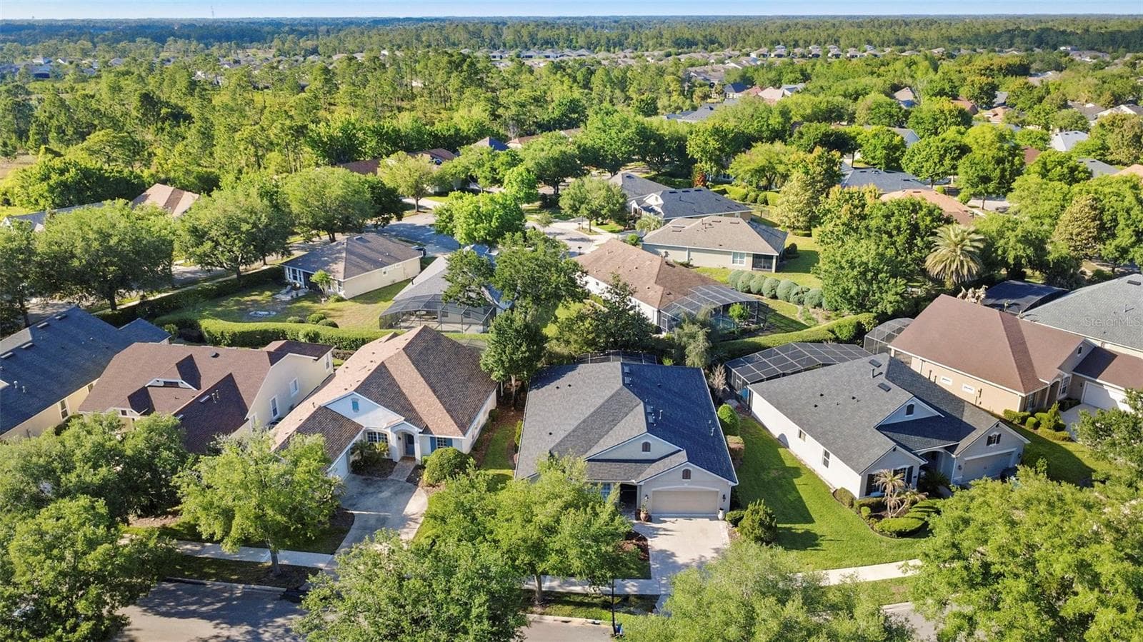TOP AERIAL VIEW - 1609 VICTORIA GARDENS DR, DELAND