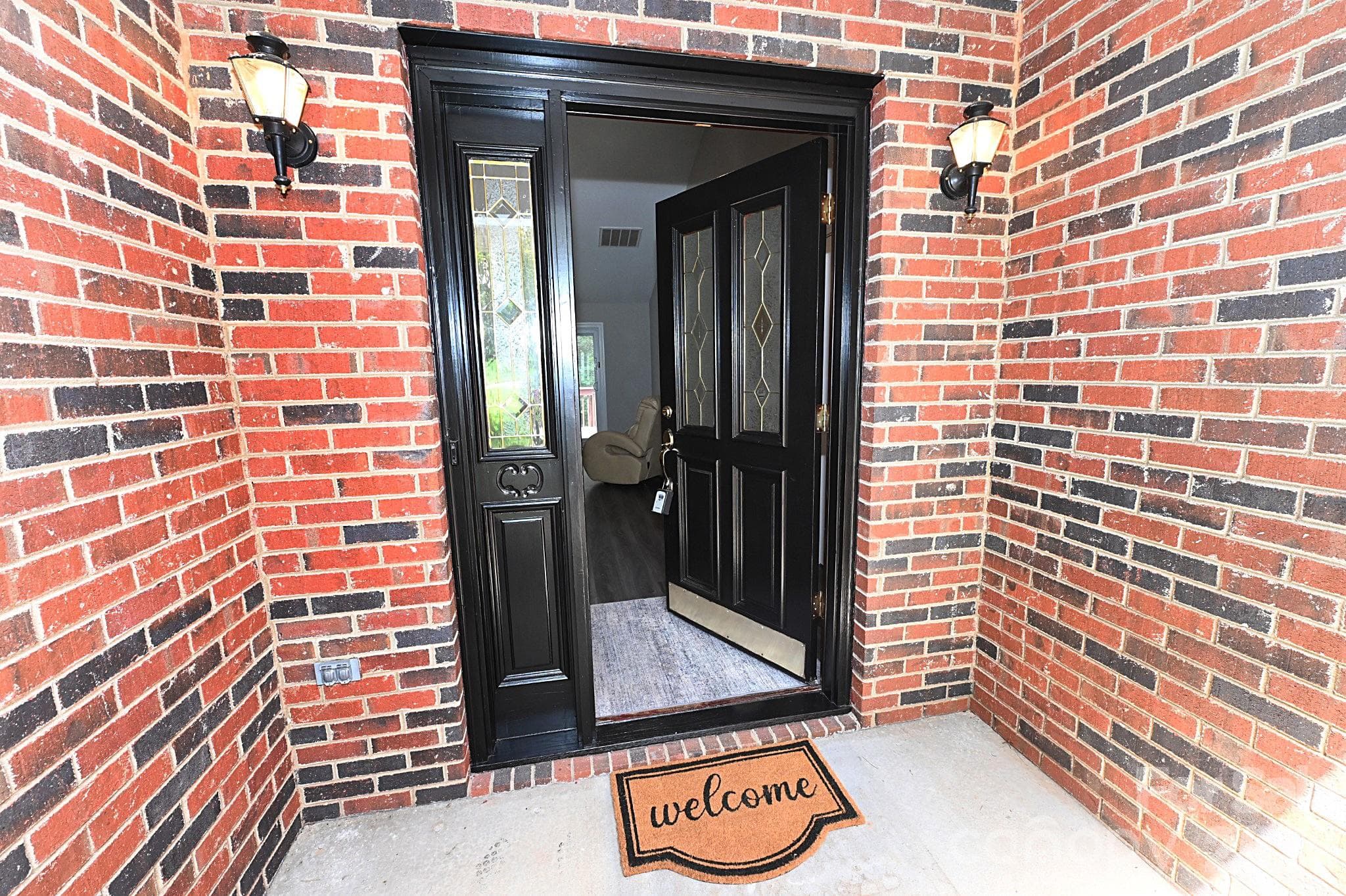 Inviting covered front porch - Newton