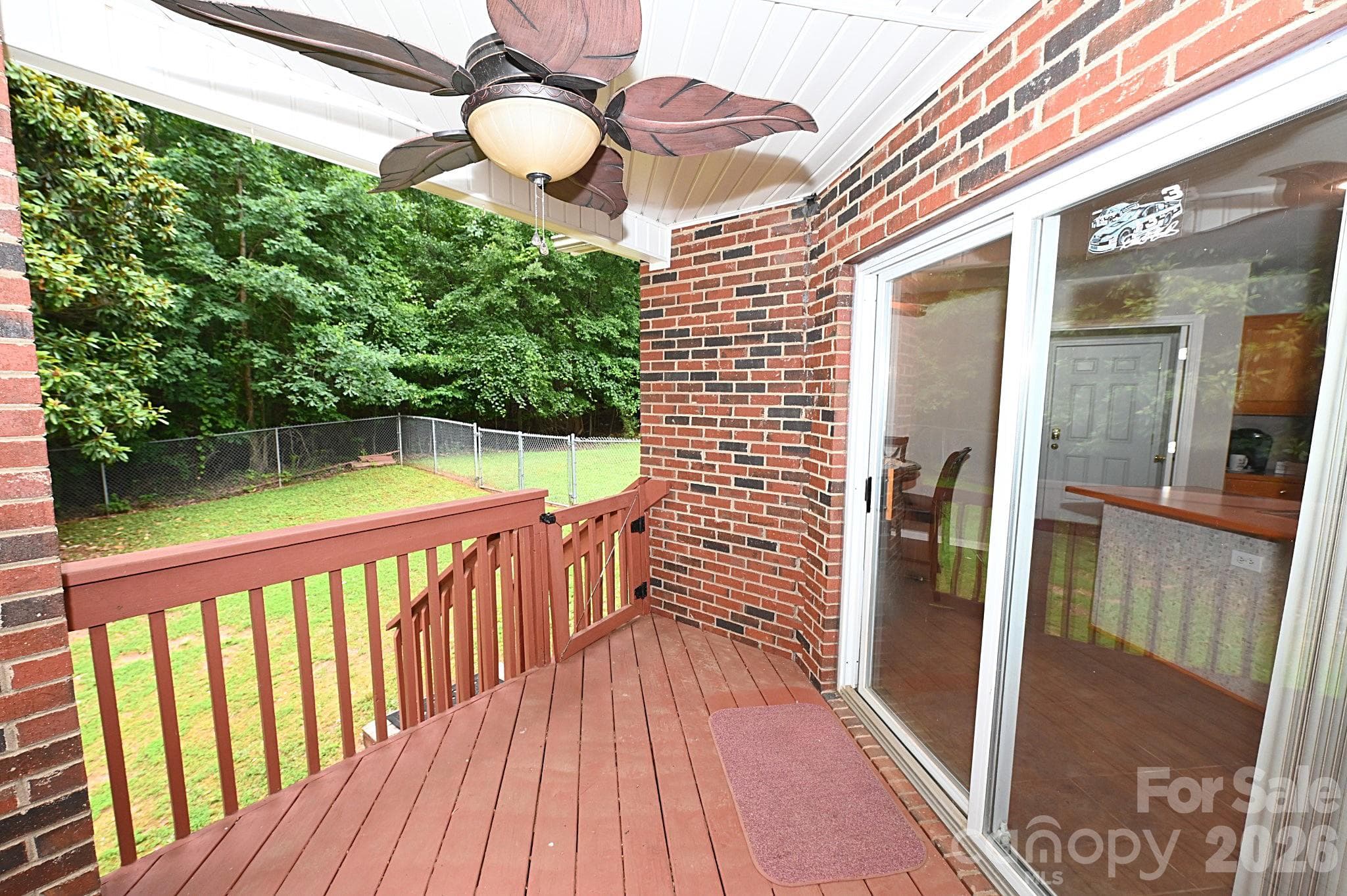 Covered rear porch - Newton