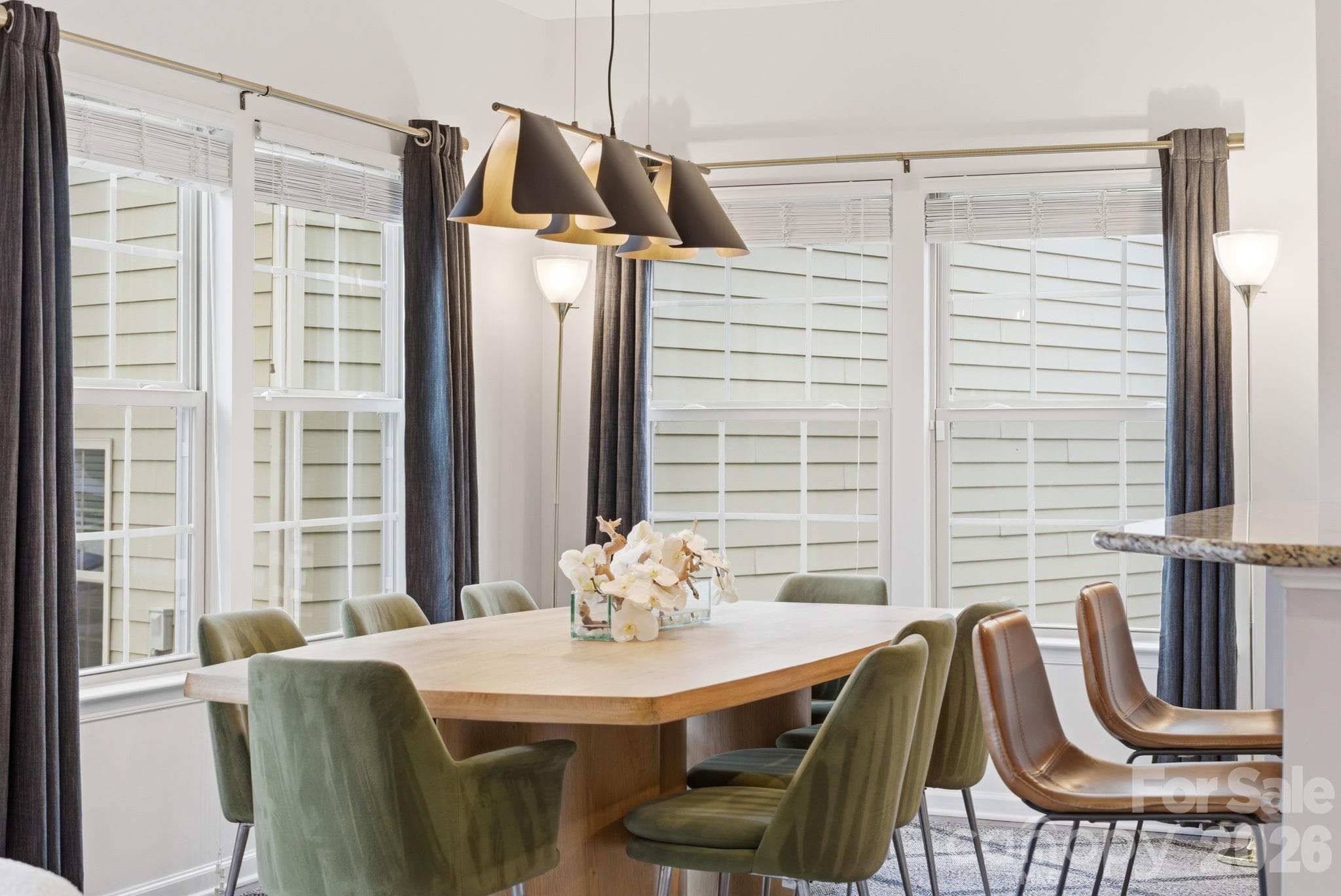 Distinguished Dining Area with great natural light! - 1760 Evergreen Drive, Charlotte