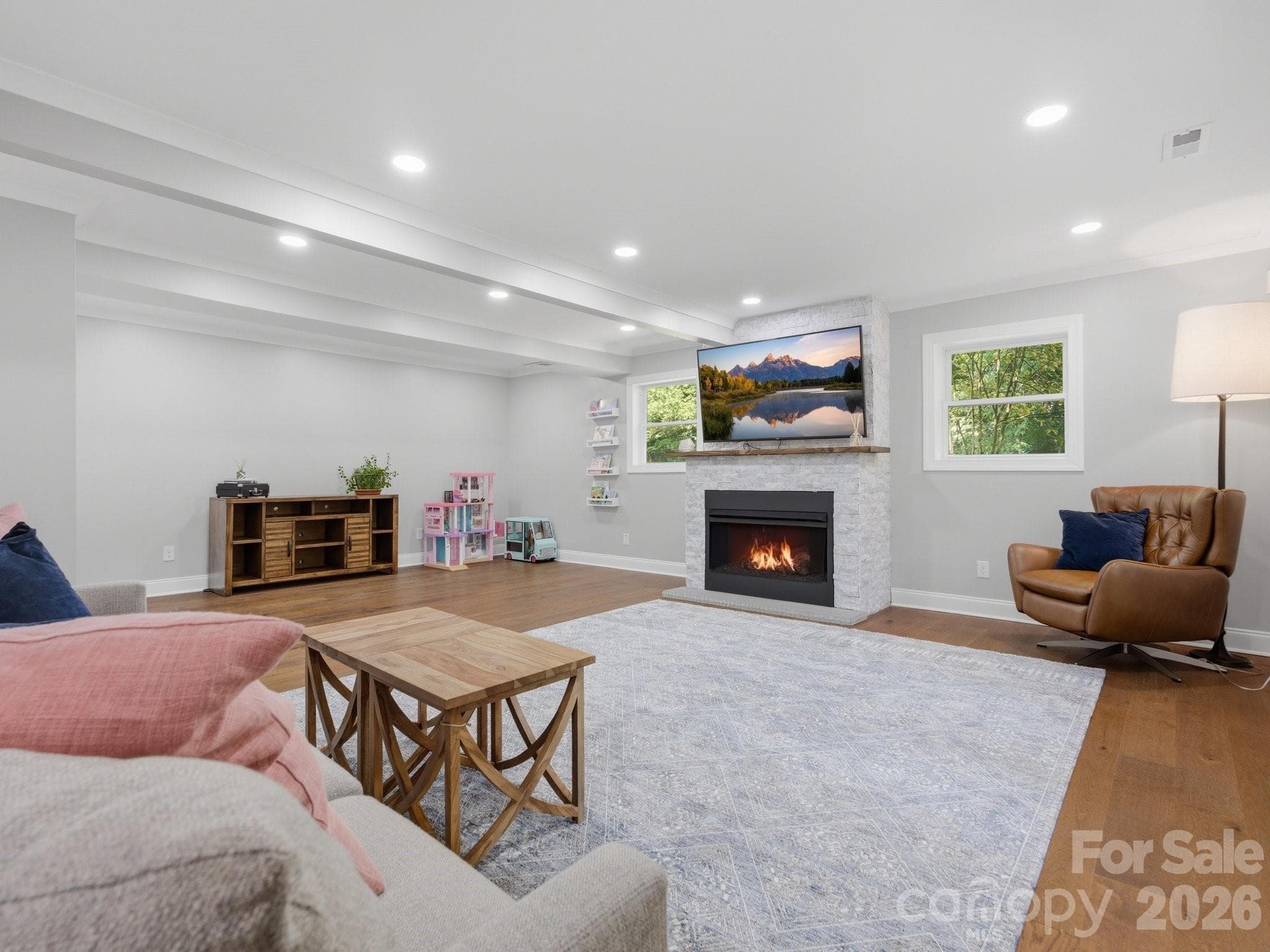 Basement Family Room - Charlotte