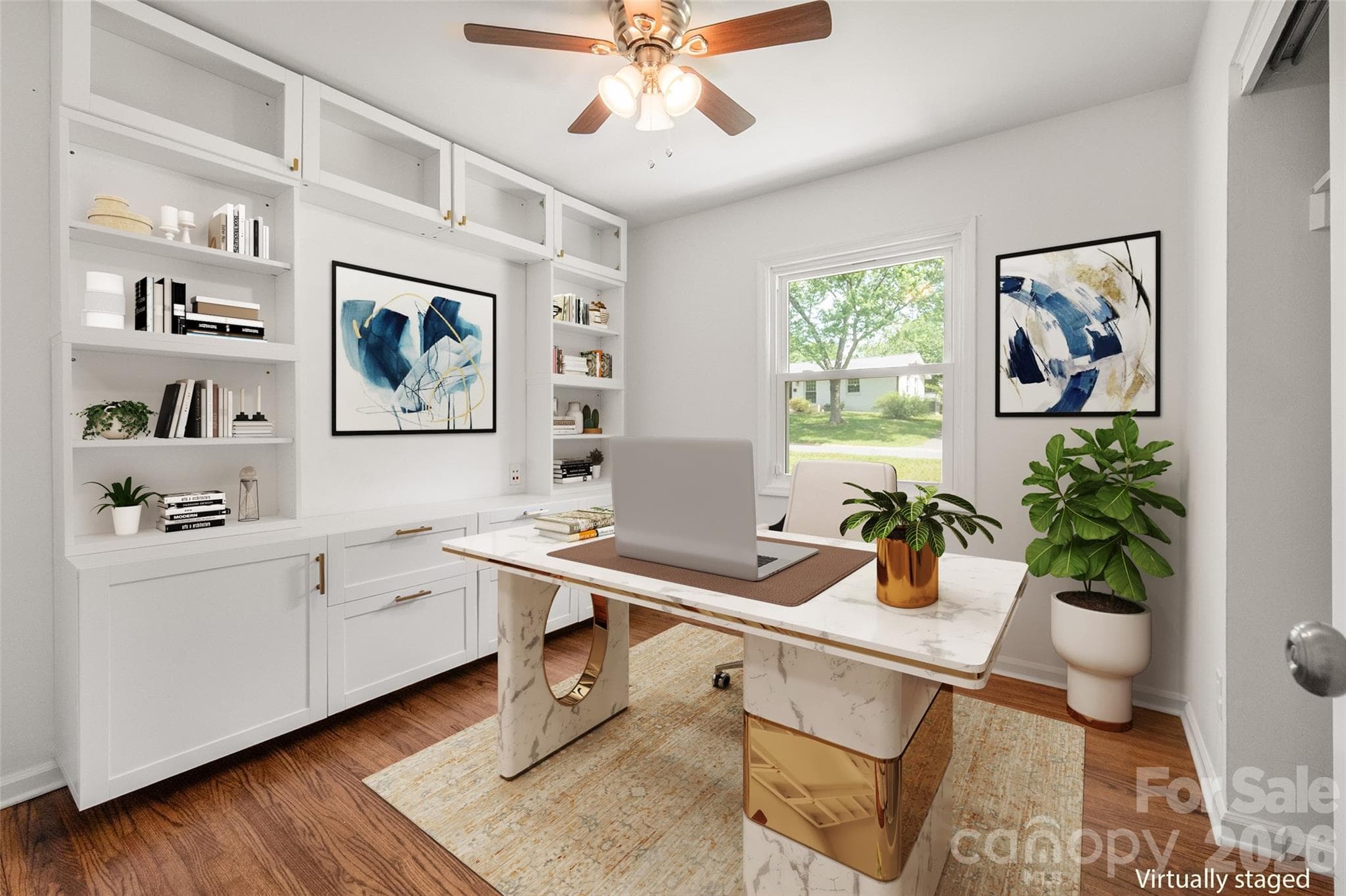 Virtually Staged Office - 4300 Dowling Drive, Charlotte