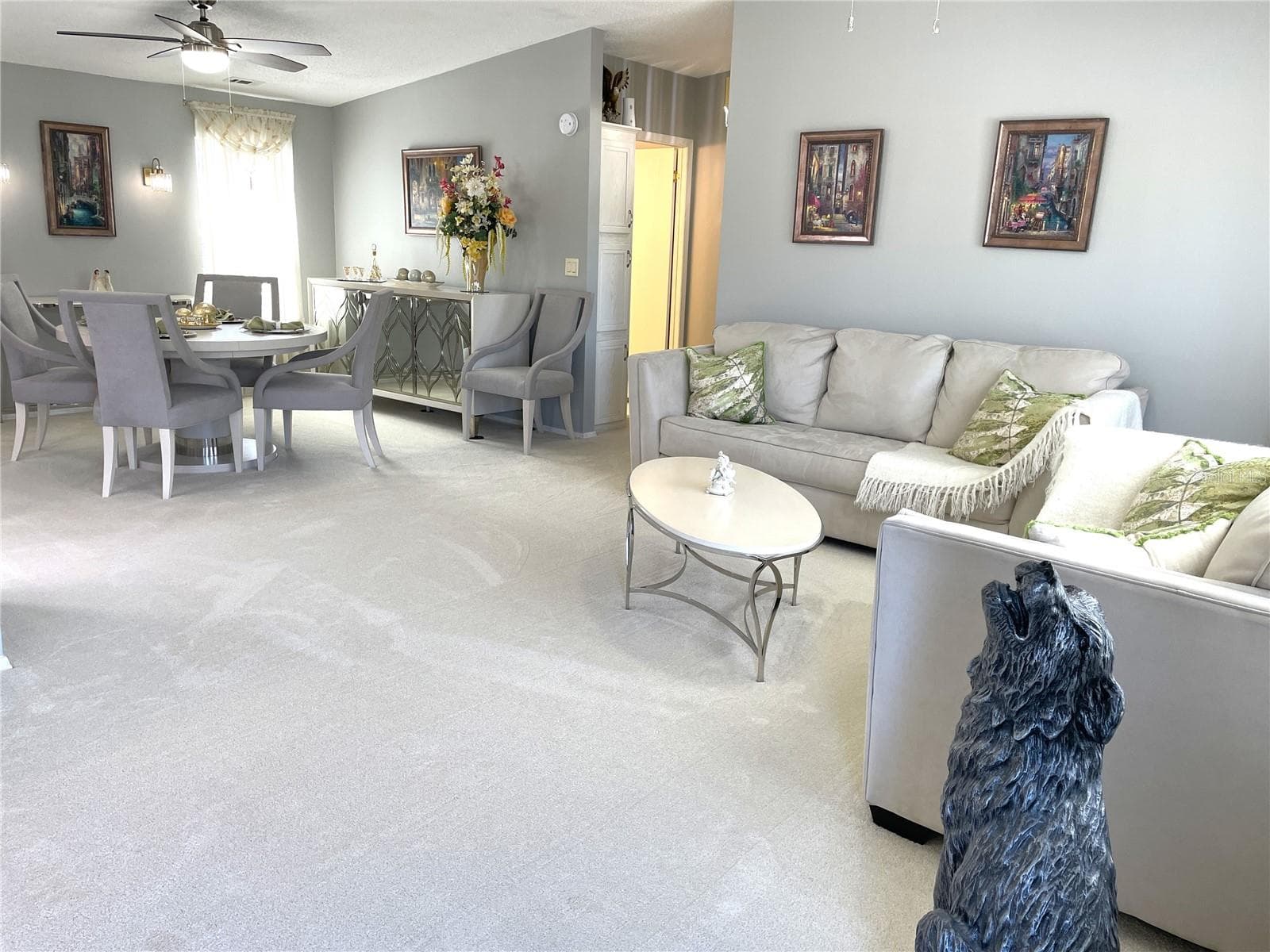 Entering the main living area of the home from the front door - 24437 HARBORVIEW RD #70, PORT CHARLOTTE