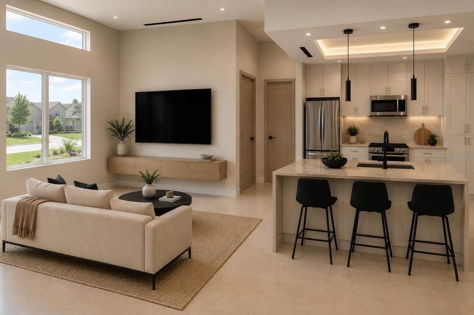 Living & Kitchen - 14847 SW 29TH AVENUE RD, OCALA