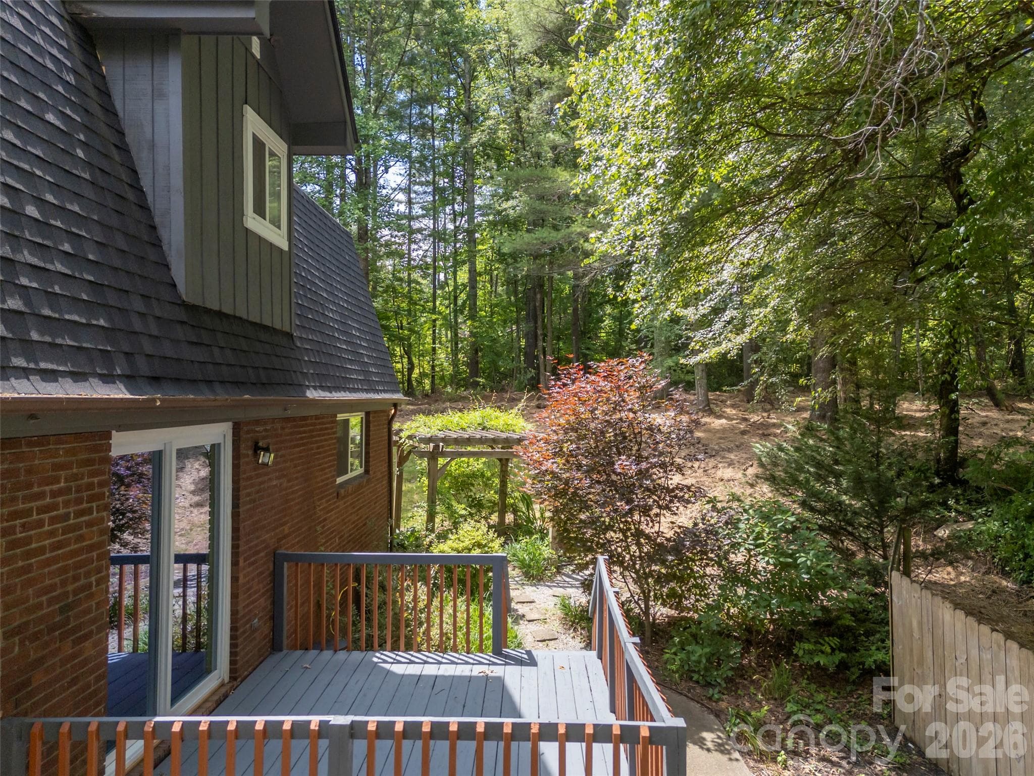 Deck off of the kitchen - 3276 Howard Gap Road, Hendersonville