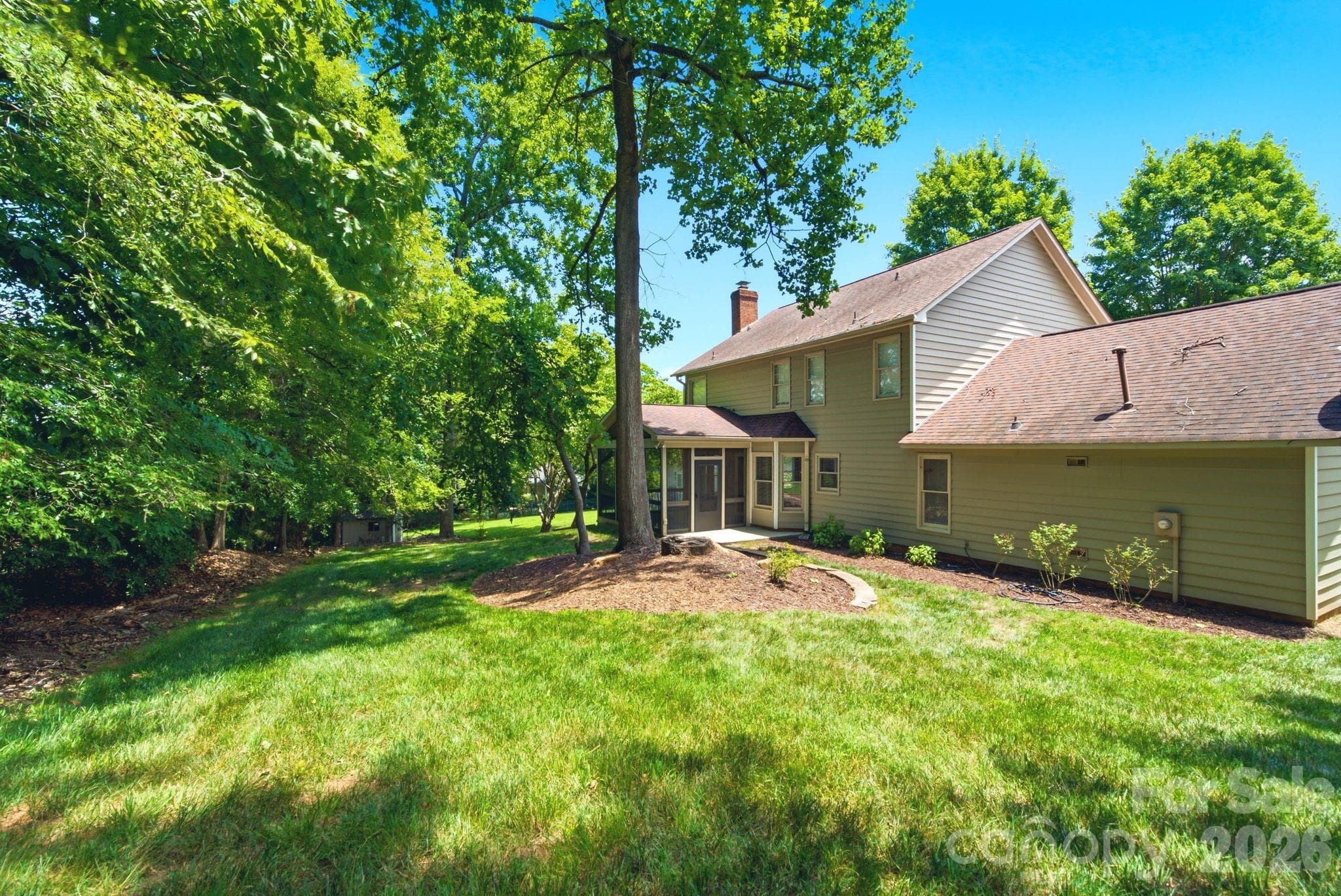 Backyard with privacy - 503 Wyre Forest Court, Charlotte