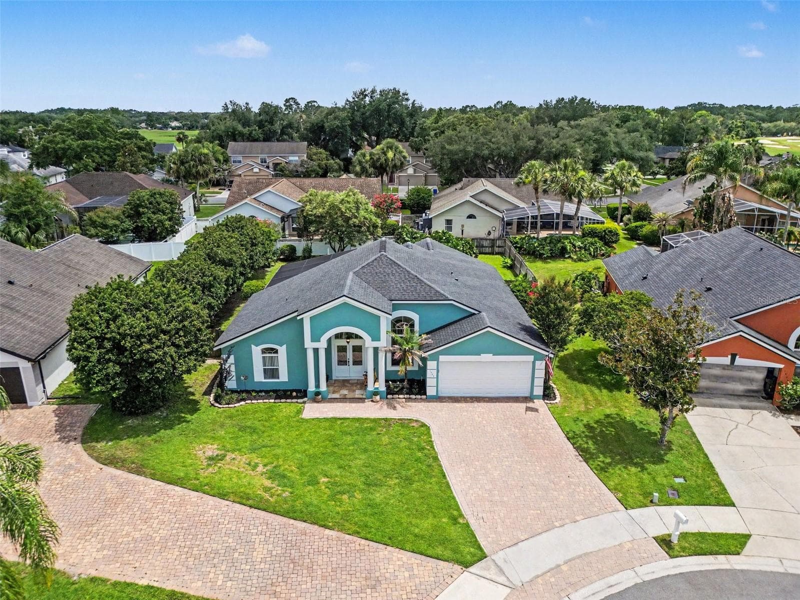 Pavered Driveway - 1986 CRYSTAL DOWNS CT, OVIEDO