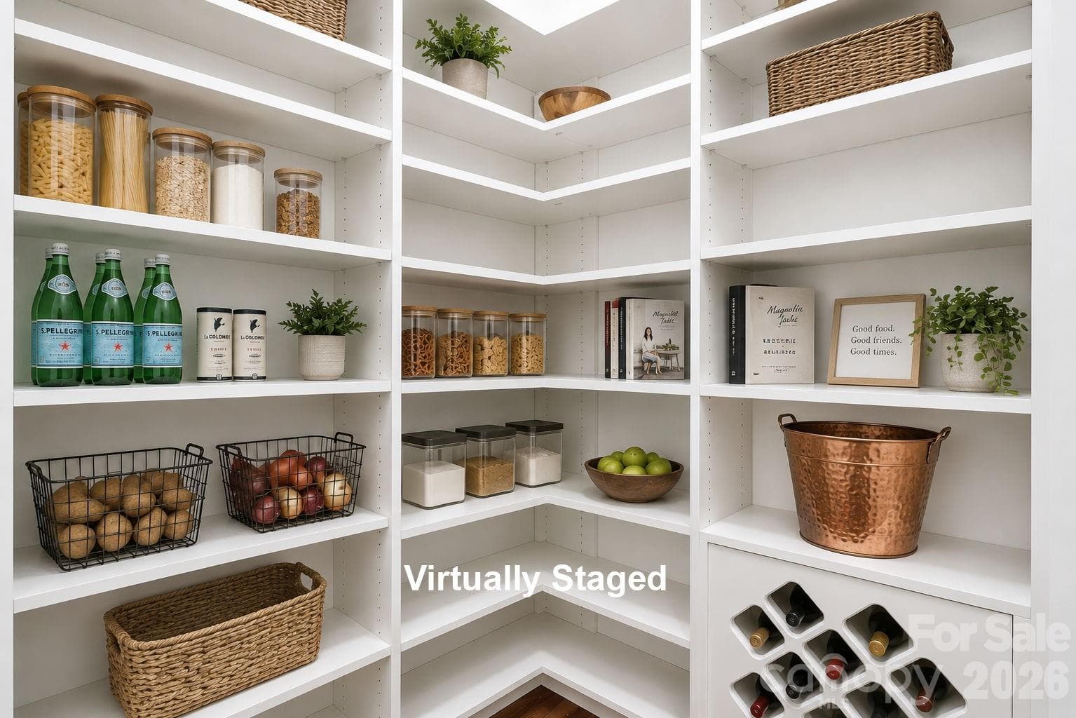 Walk-in pantry between kitchen and dining room - Matthews