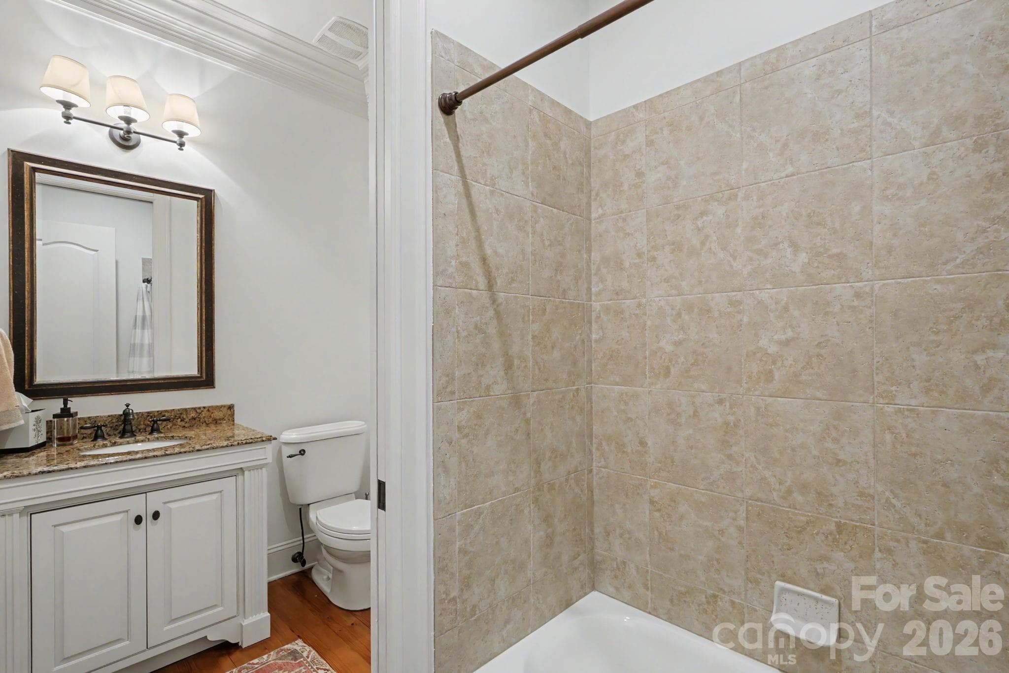 Full bath/Visitor off hall from office to Primary bedroom - Matthews