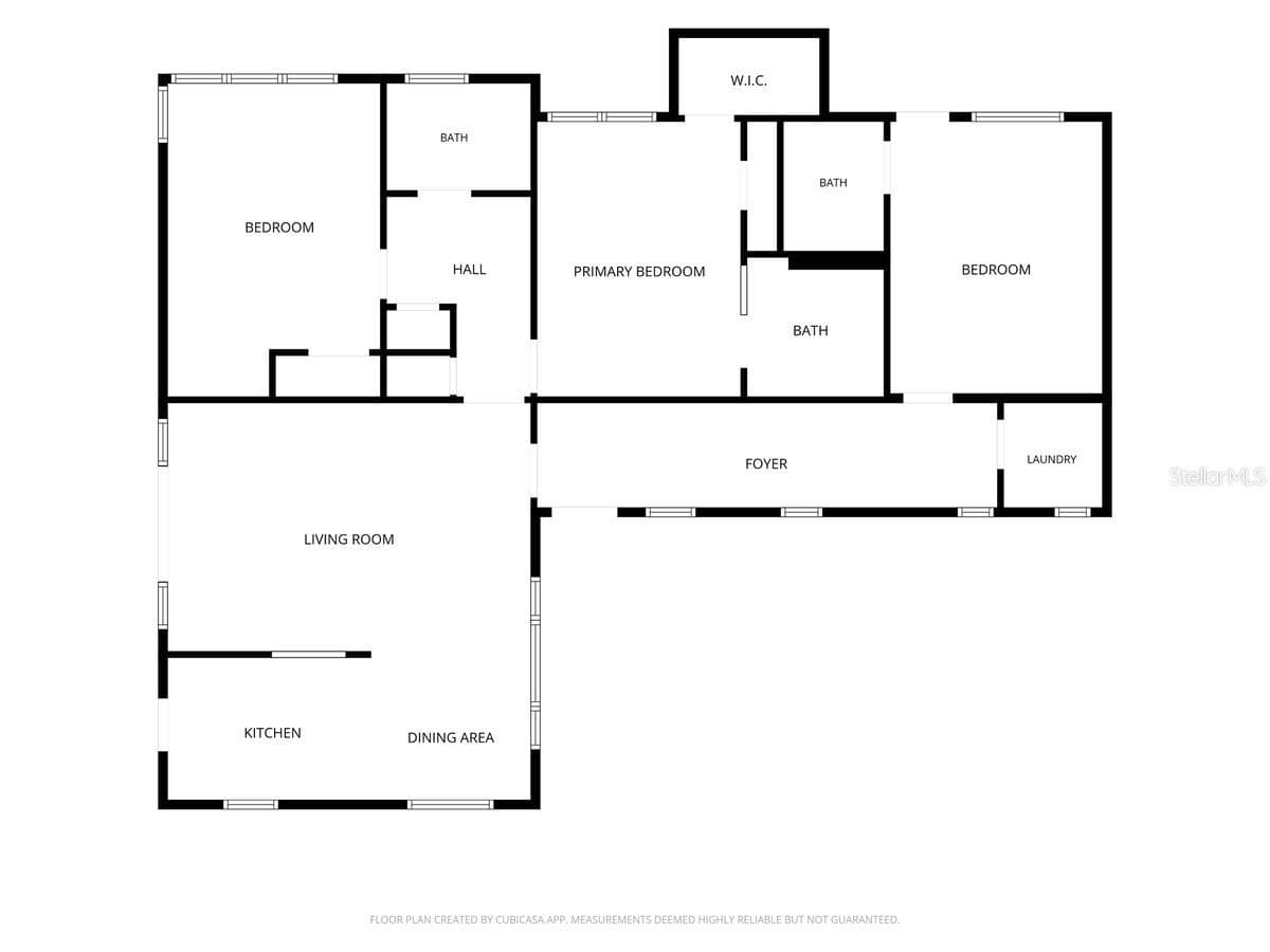 Main House Floor Plan - 3 Bedrooms / 3 Bathrooms - 8095 ROSE AVE, ORLANDO