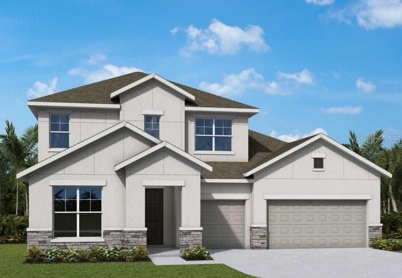 Front Exterior Rendering **Paint Colors May Vary - 7713 MARINA BAY CV, PALMETTO