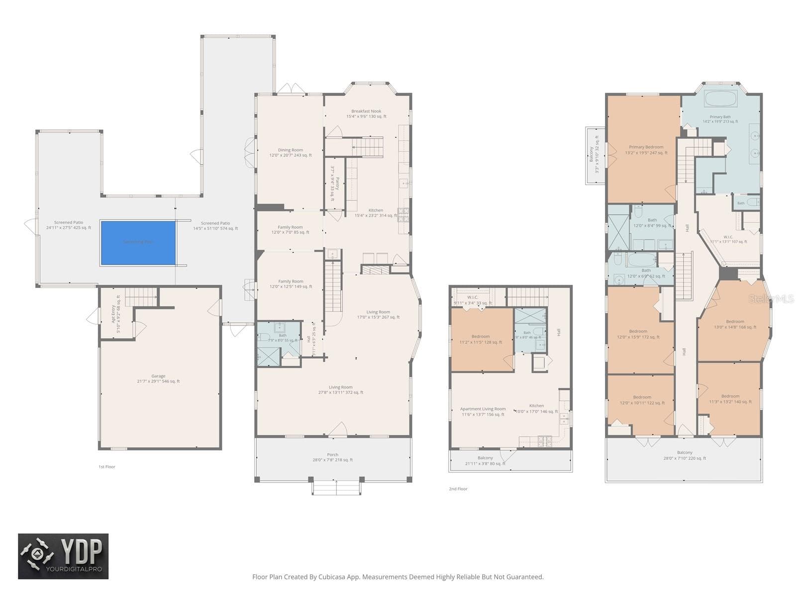 Floor plans. - 732 NE OAK ST, ST PETERSBURG