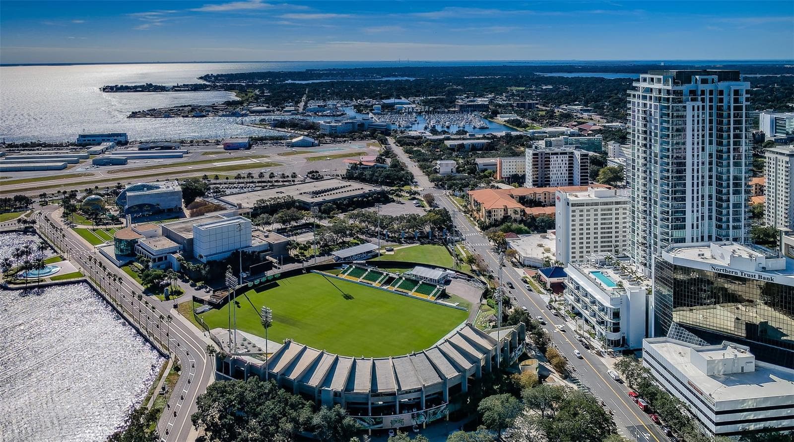 Al Lange Stadum, with the Dali museum in the background. - 732 NE OAK ST, ST PETERSBURG