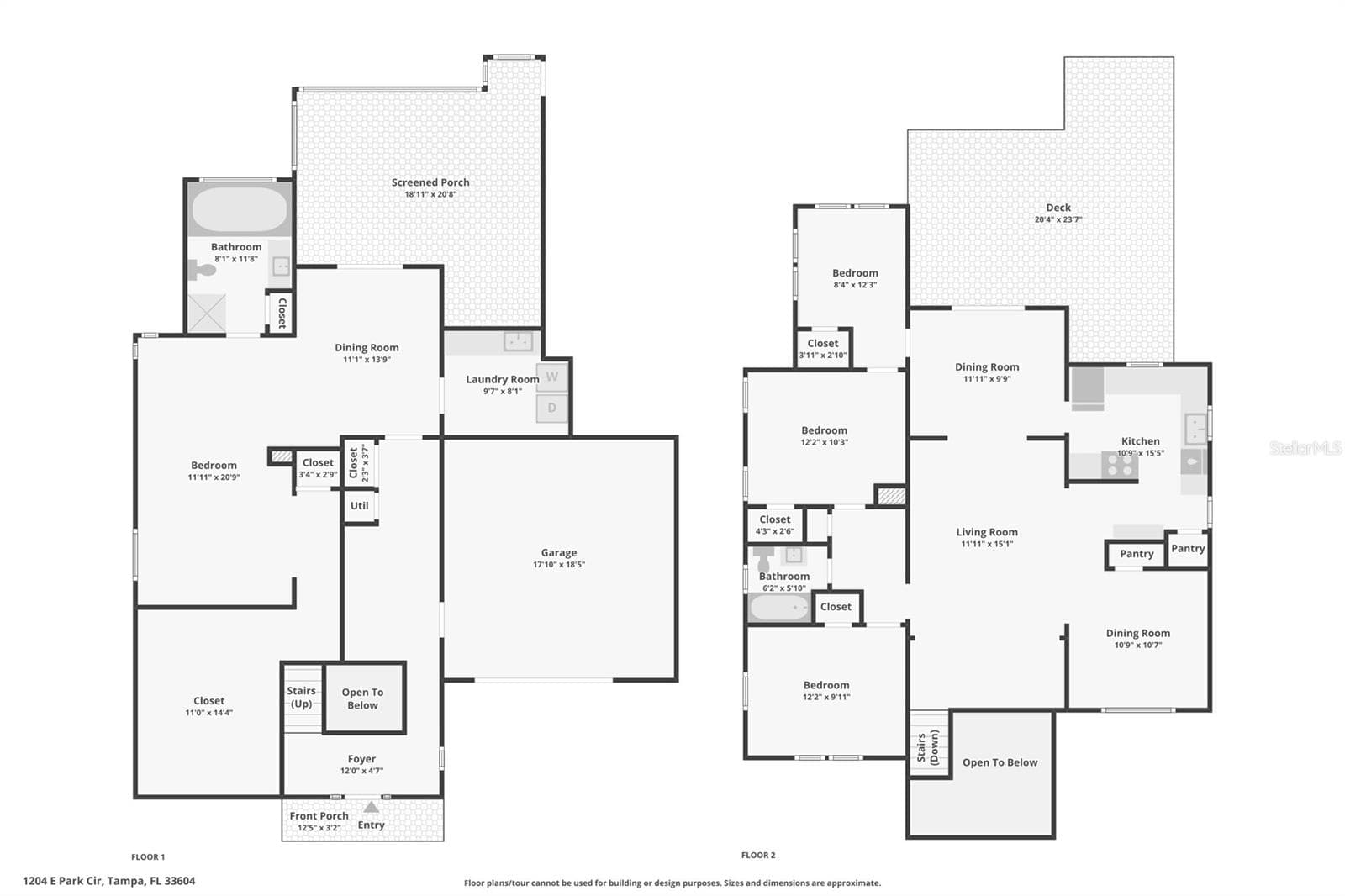 Floor Plan - 1204 E PARK CIR, TAMPA