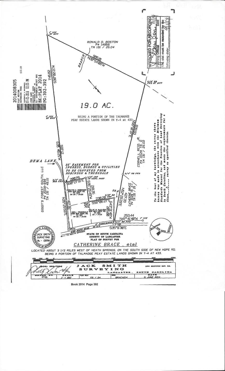 0000 New Hope Rd 19 Acres Plat - 0000 New Hope Road, Heath Springs