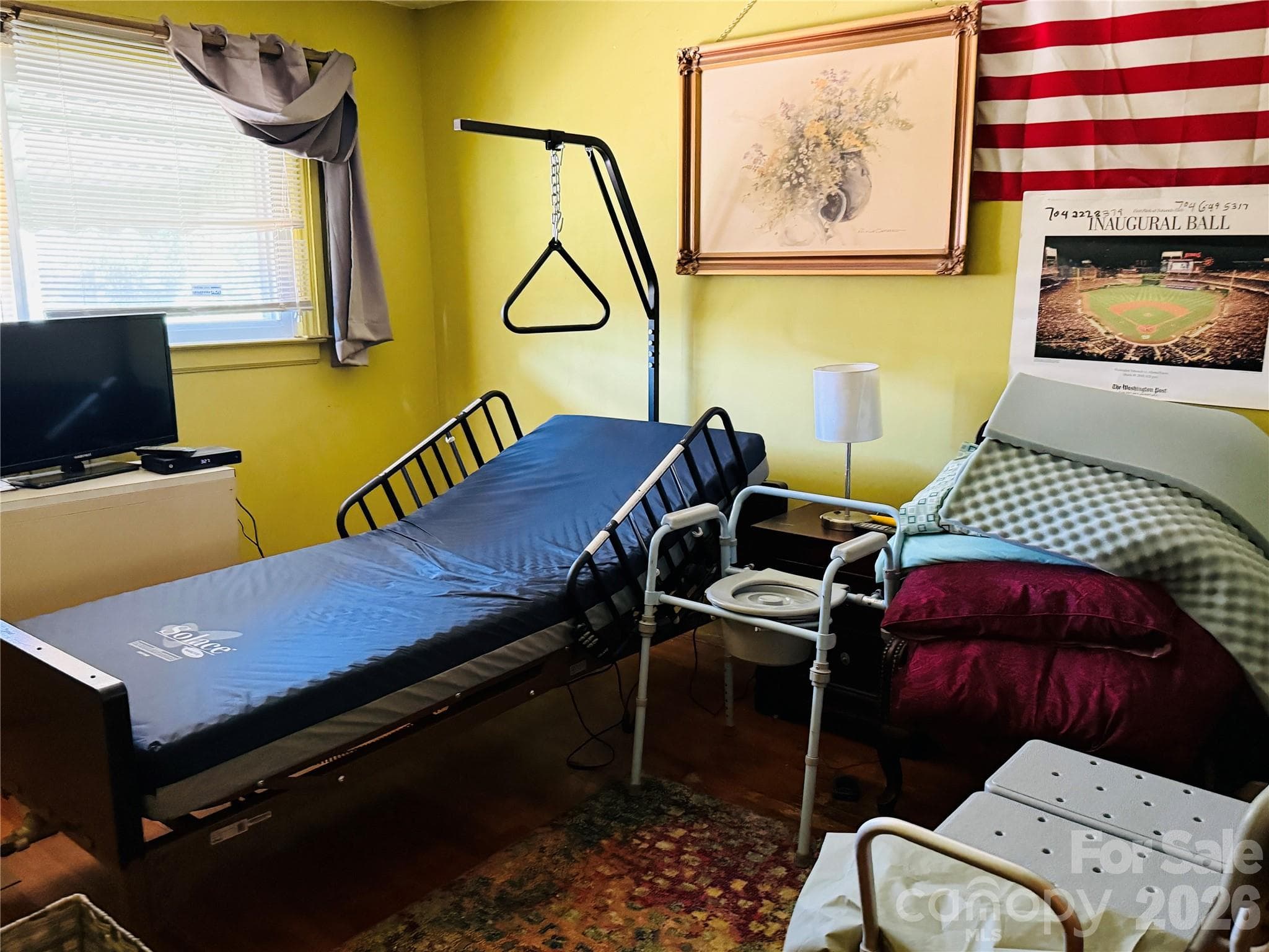 Virtually Staged Primary Bedroom - 4410 Birkdale Drive, Charlotte