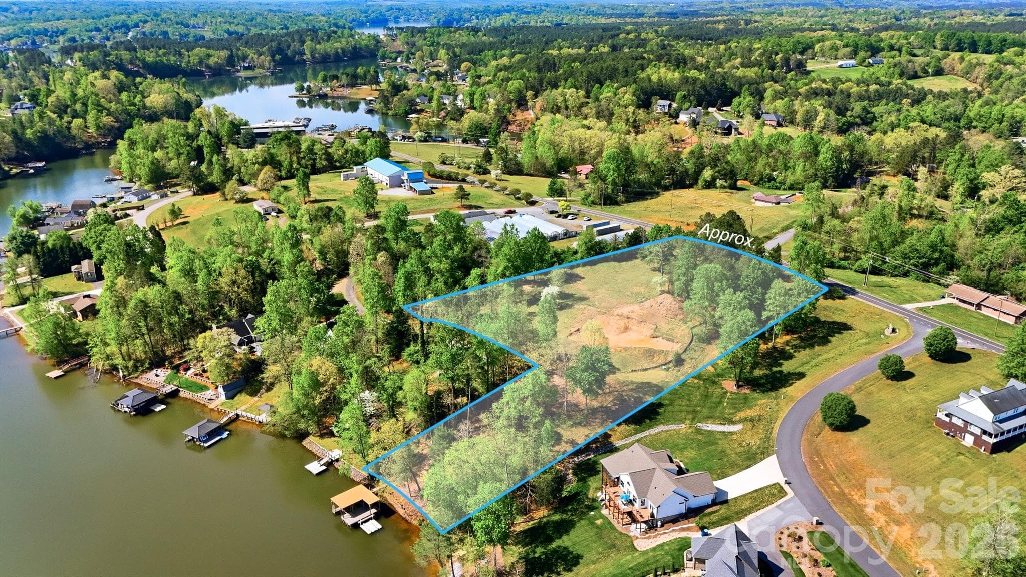 Plenty of room to build your dream home. The building site is positioned for a view of the lake. - 5411 Icard Ridge Road, Hickory