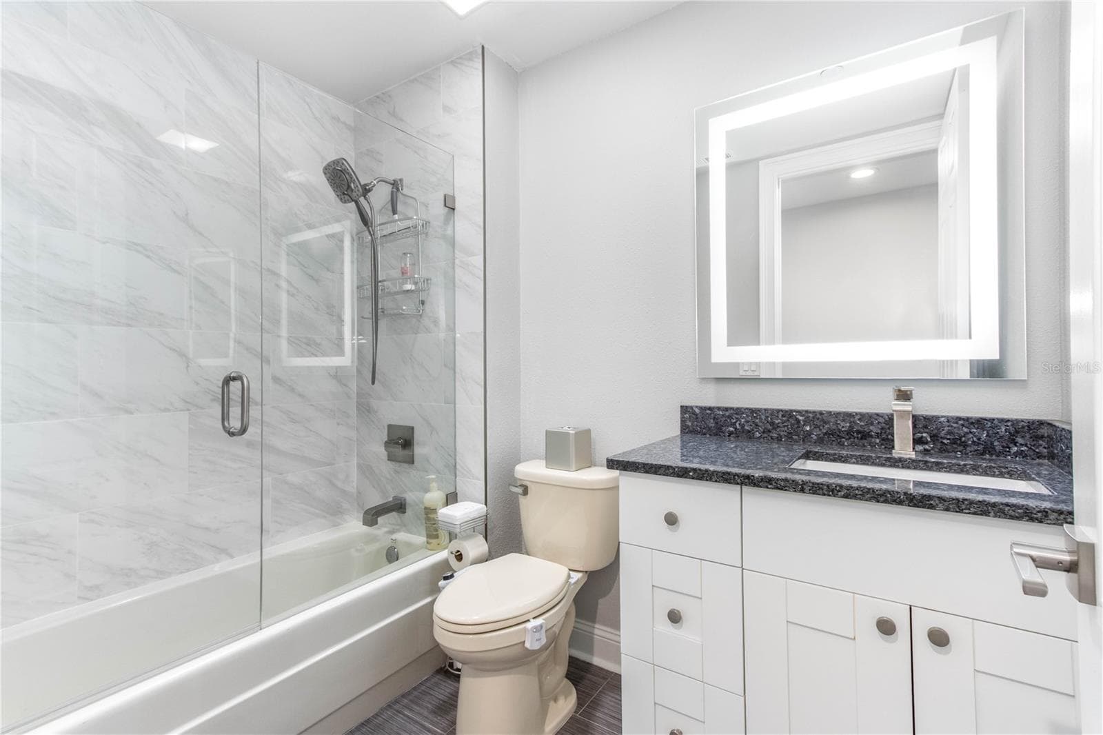 Bathroom two - tastefully updated - 1560 GULF BLVD #1607, CLEARWATER