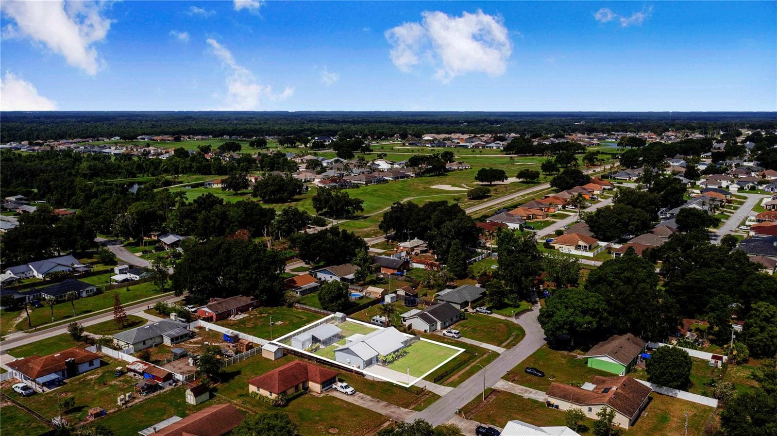 Aerial Property Outline - 2426 VIEW WAY, LAKELAND