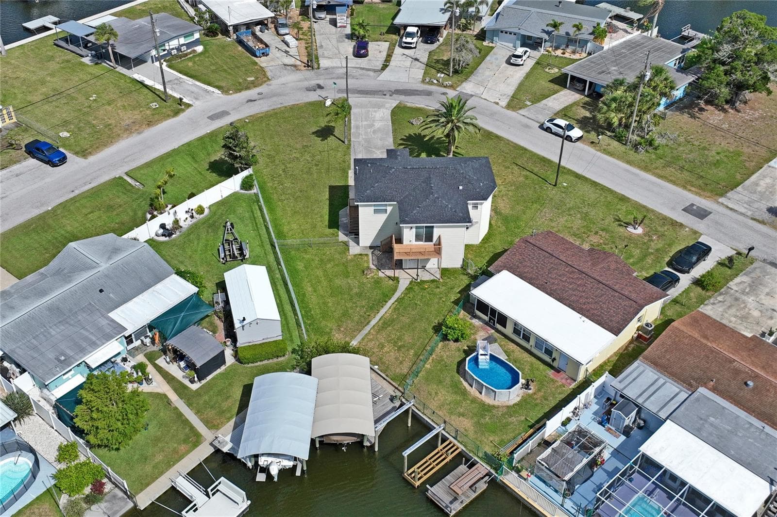 BIRDS EYE VIEW - 6641 BOATYARD DR, HUDSON