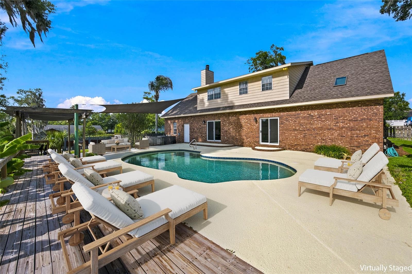 Virtually Staged Pool Area - 3220 SE 21ST AVE, OCALA