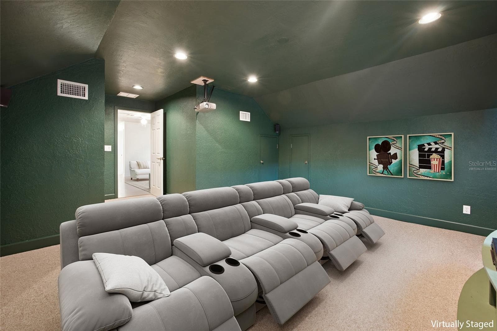 Virtually Staged Media Room - 3220 SE 21ST AVE, OCALA
