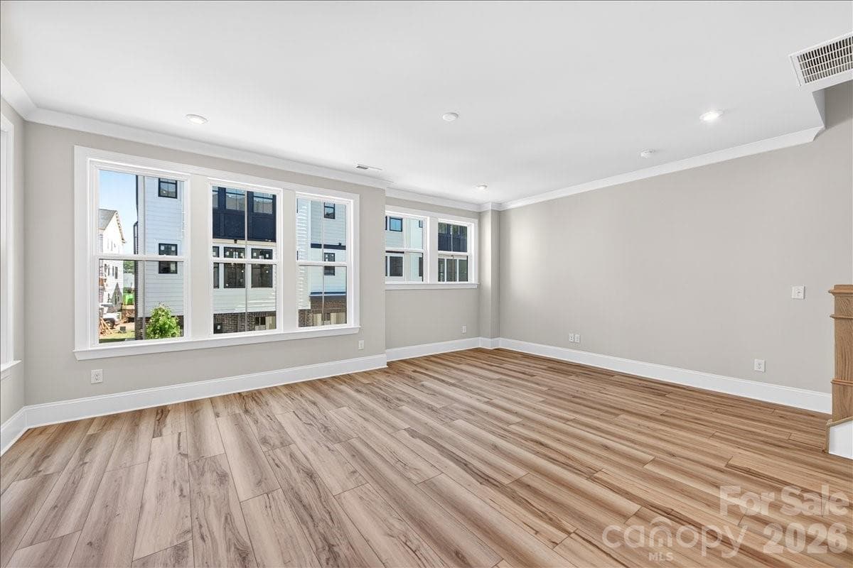 Light filled living room - 12015 Elsa Lane, Charlotte