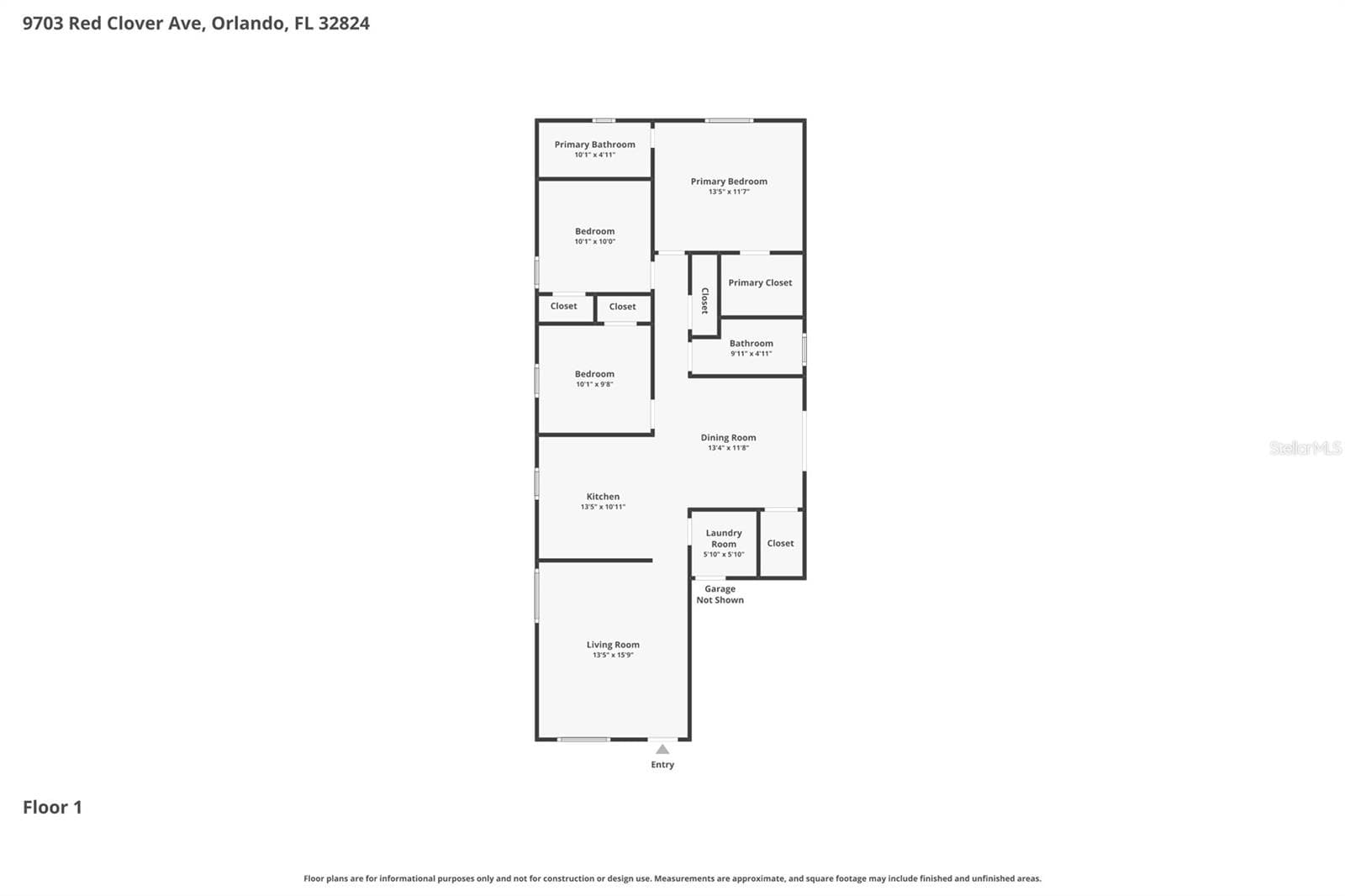 Floor Plan - 9703 RED CLOVER AVE, ORLANDO