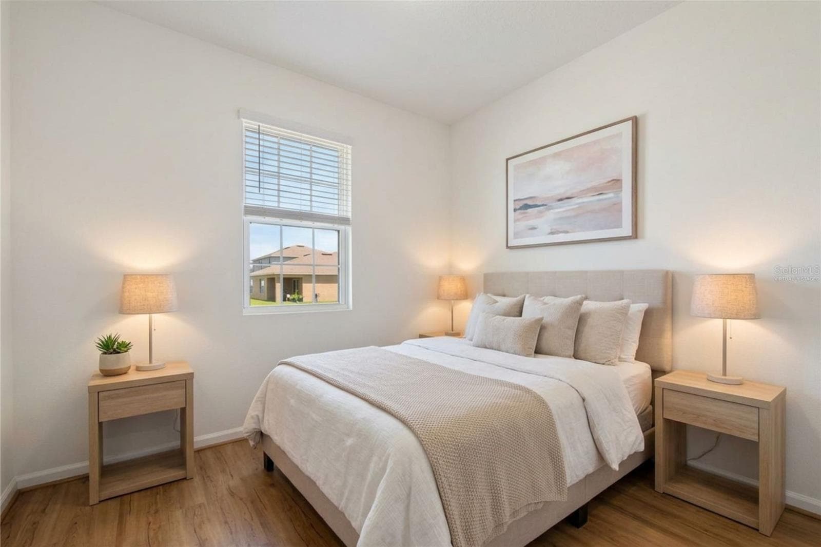 Virtually Staged Bedroom - 1659 GENTLE BREEZE DR, ST CLOUD
