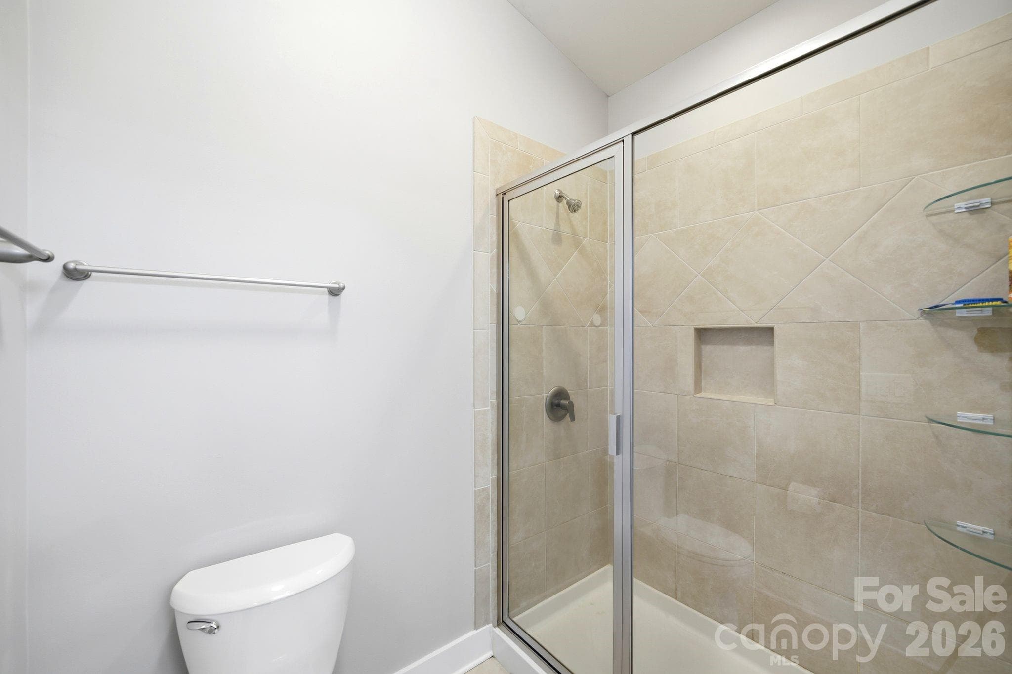 Primary bath with walk-in shower - 923 Warren Burgess Lane, Charlotte