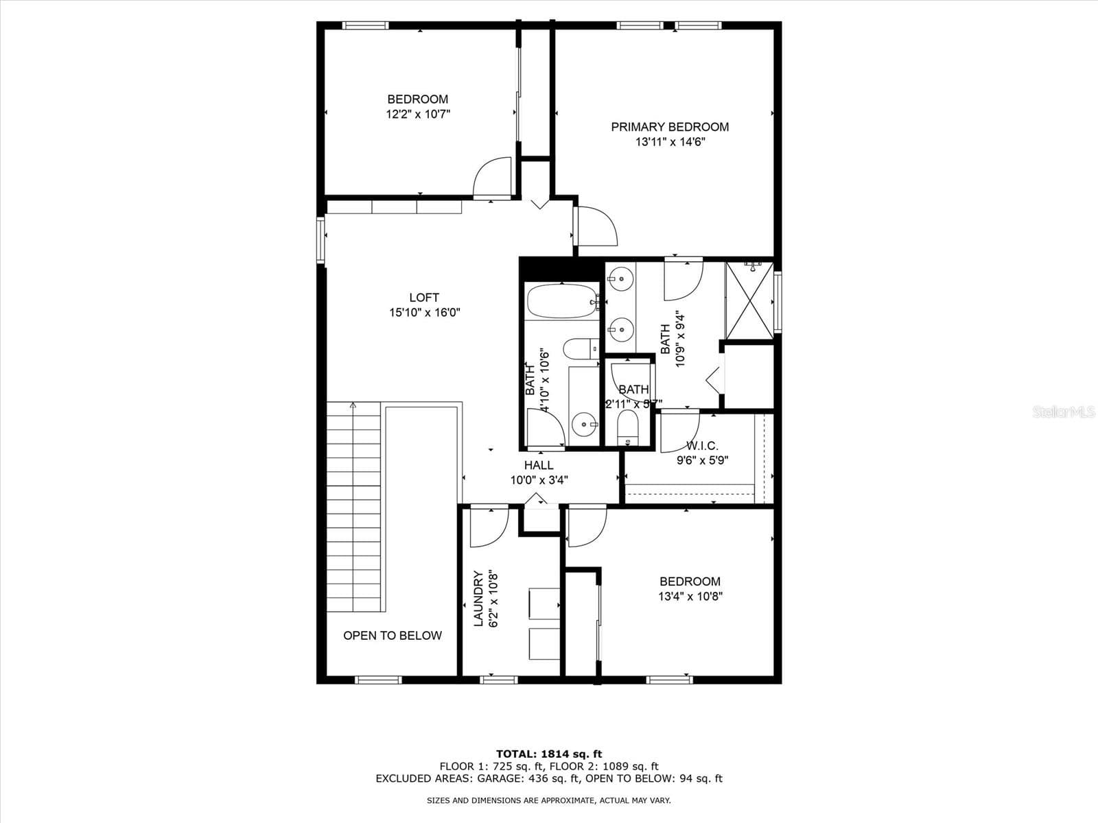 2nd Floor Plan - 5718 LOS ROBLES CT, PALMETTO