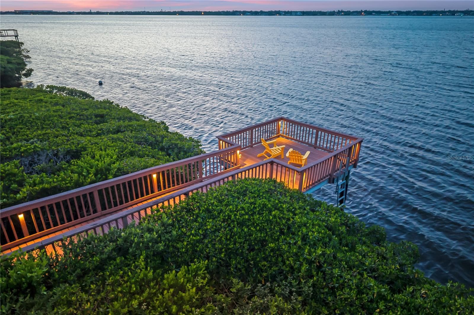 Rear Pier - 3803 HAWK ISLAND DR, BRADENTON