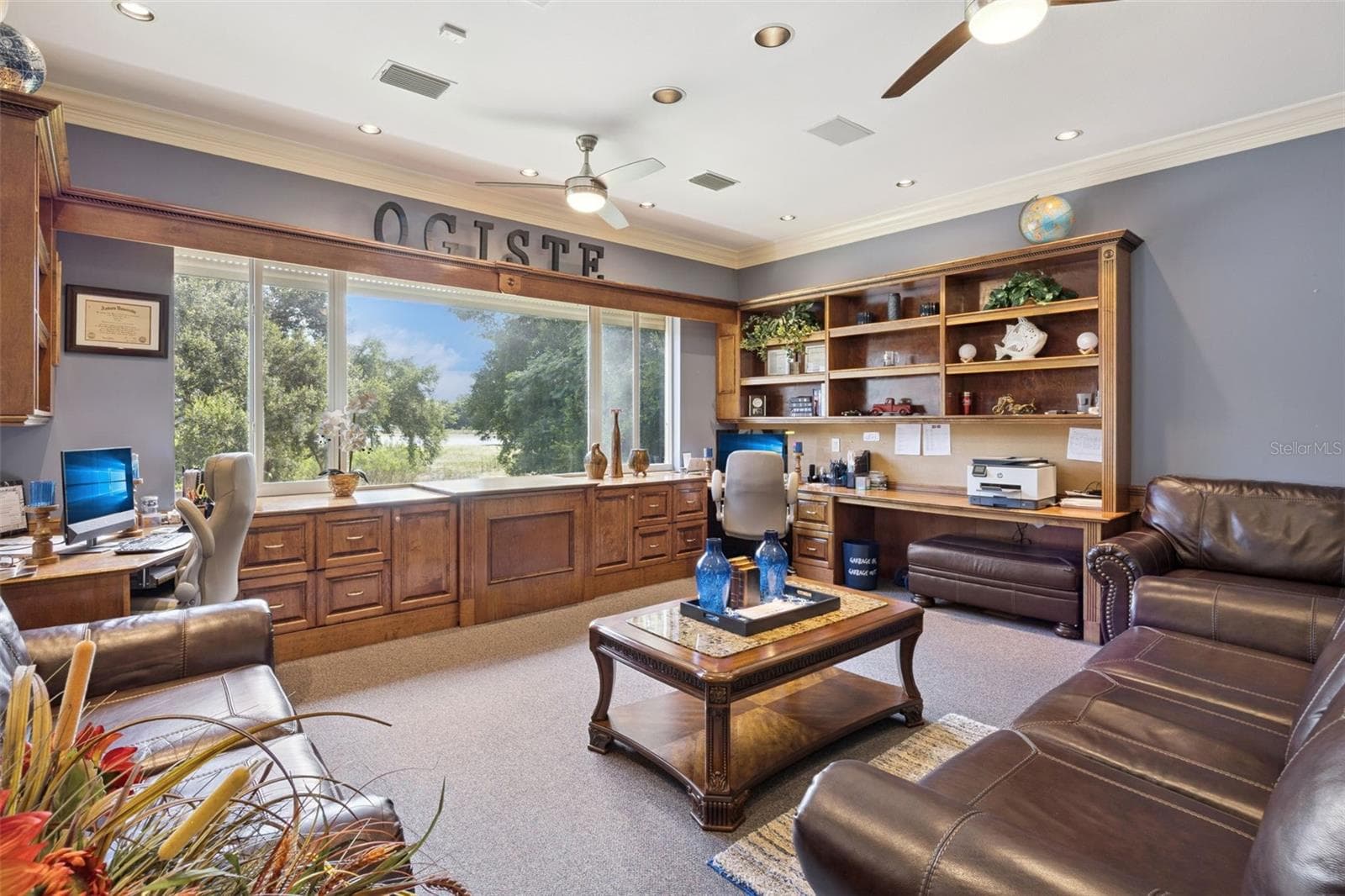 Bedroom 4 / Home Office with Lake Views - 605 OLD MOUNT DORA RD, EUSTIS