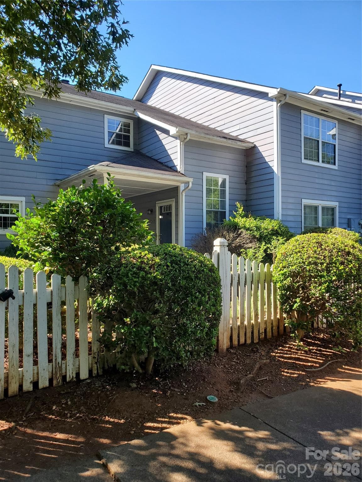 Picket fence for added security - 6049 Treetop Court, Charlotte