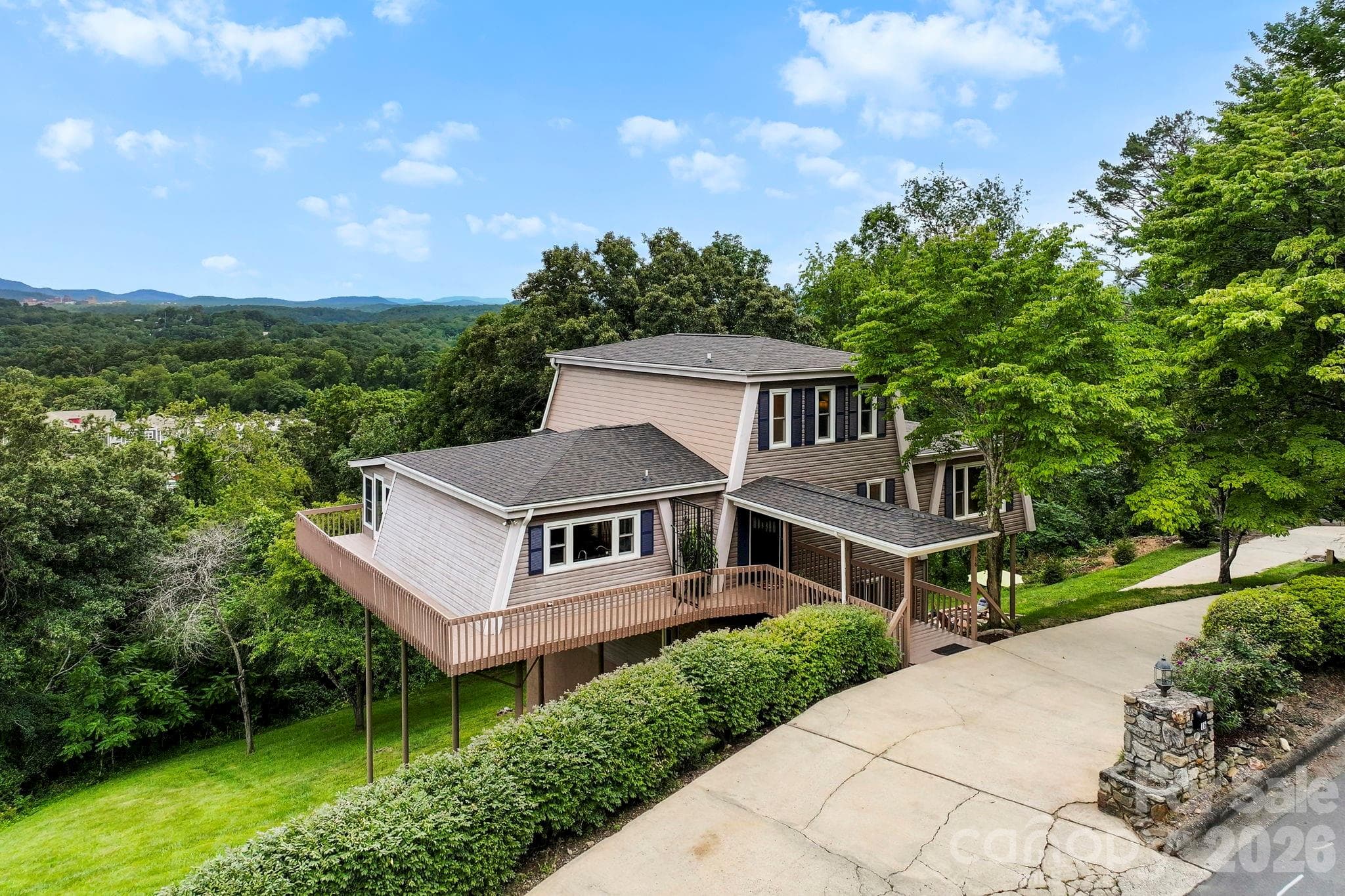 View of this amazing unique home as you arrive - Asheville