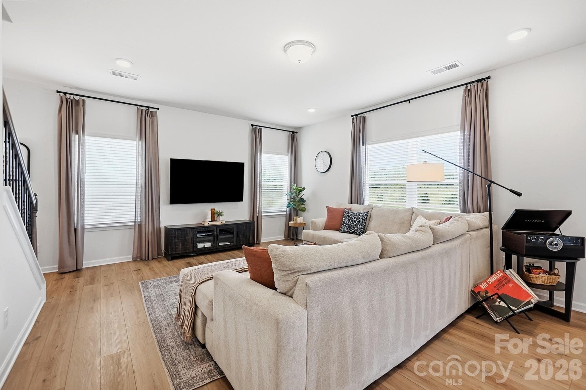 Comfortable family room filled with natural light. - 6023 Busch Way, Midland
