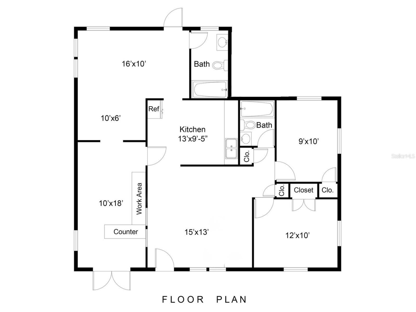 FLOOR PLAN (downloadable in attachments) - 4007 FLAMINGO DR, NEW PORT RICHEY