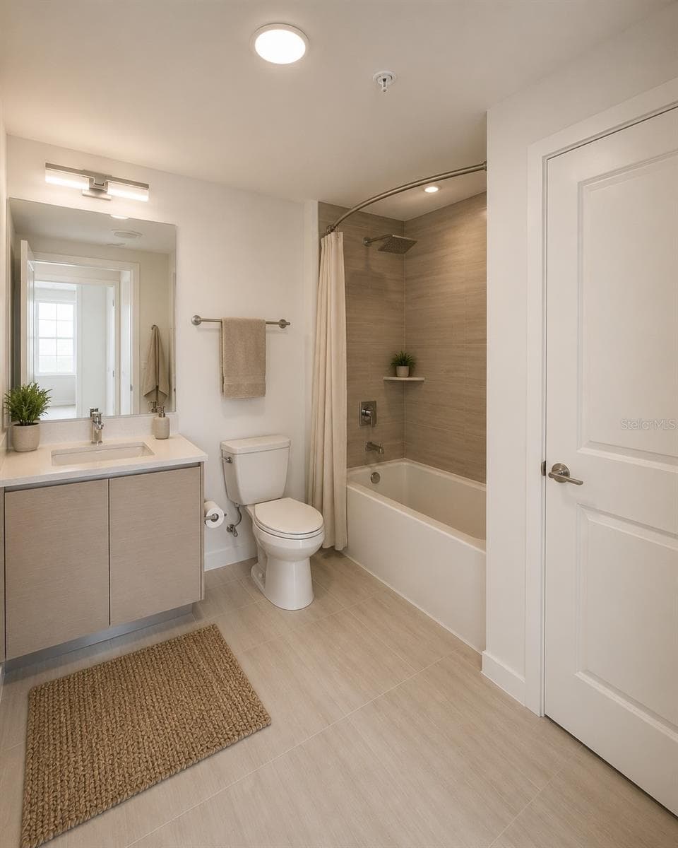 Bathroom Virtual Staging - 5579 MILLENIA PARK BLVD #309, ORLANDO