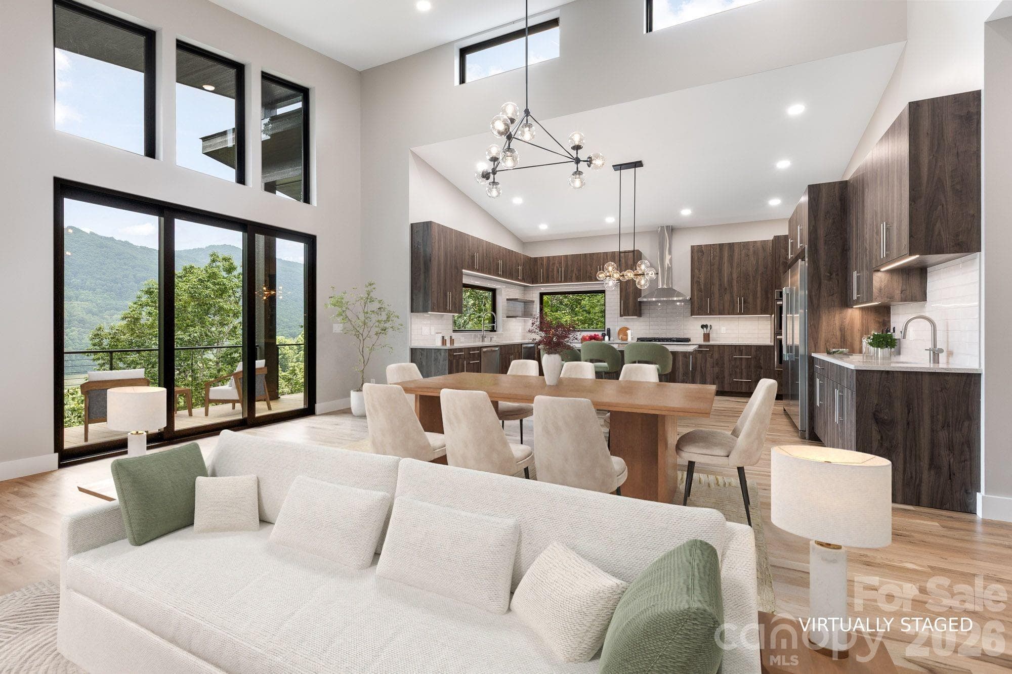 Common area virtually staged. - Waynesville