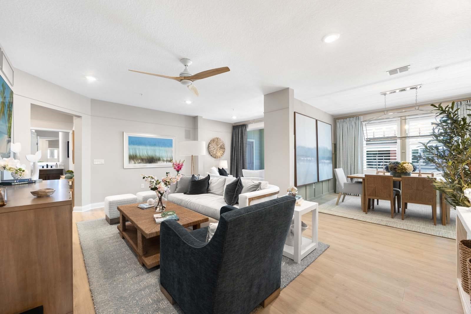 Living Room - 7557 LAUREATE BLVD #6407, ORLANDO